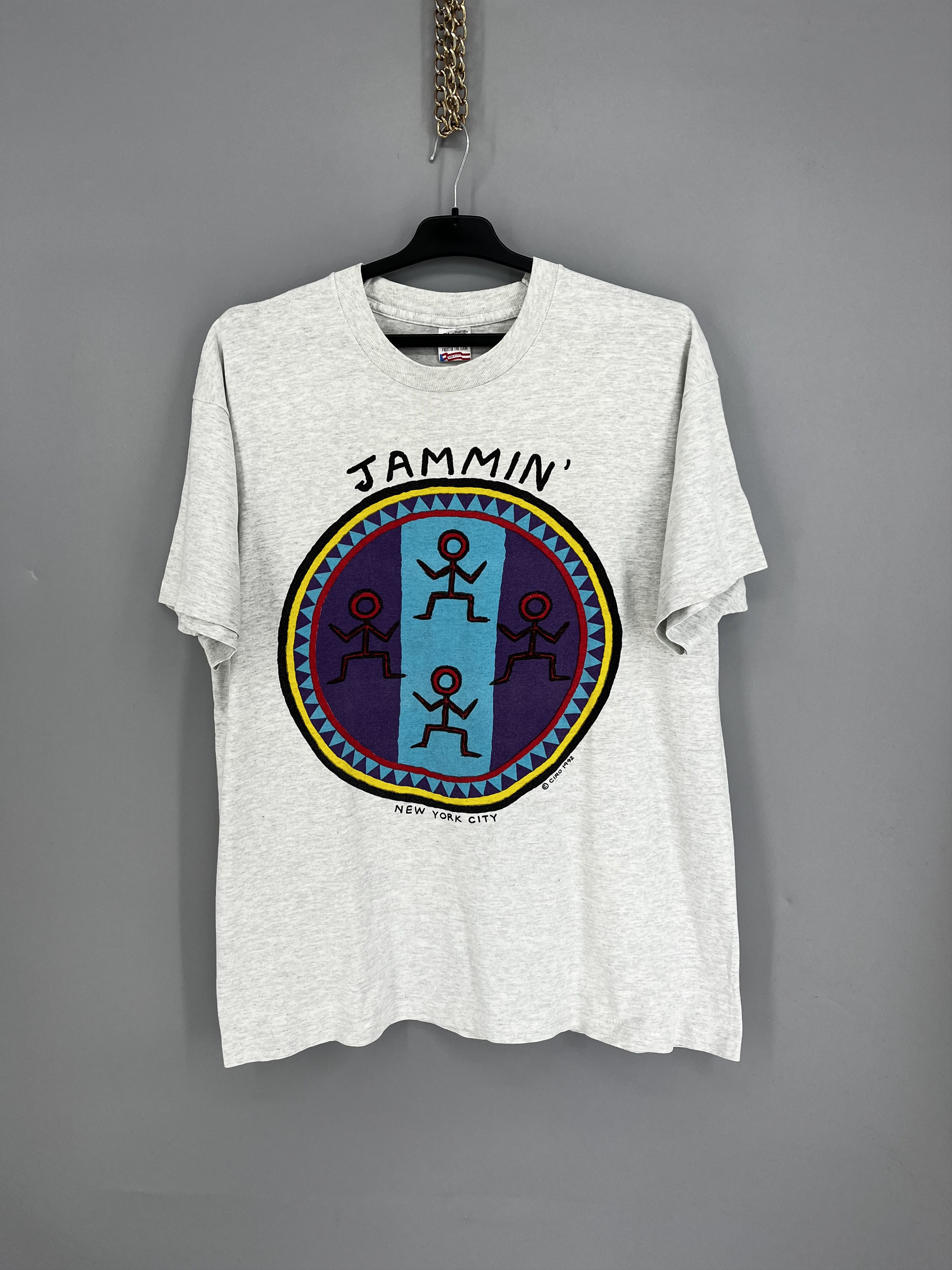 Vintage Vintage 90s Reggae Style Jammin New York City Ciro1992 Size US XL / EU 56 / 4 - 1 Thumbnail