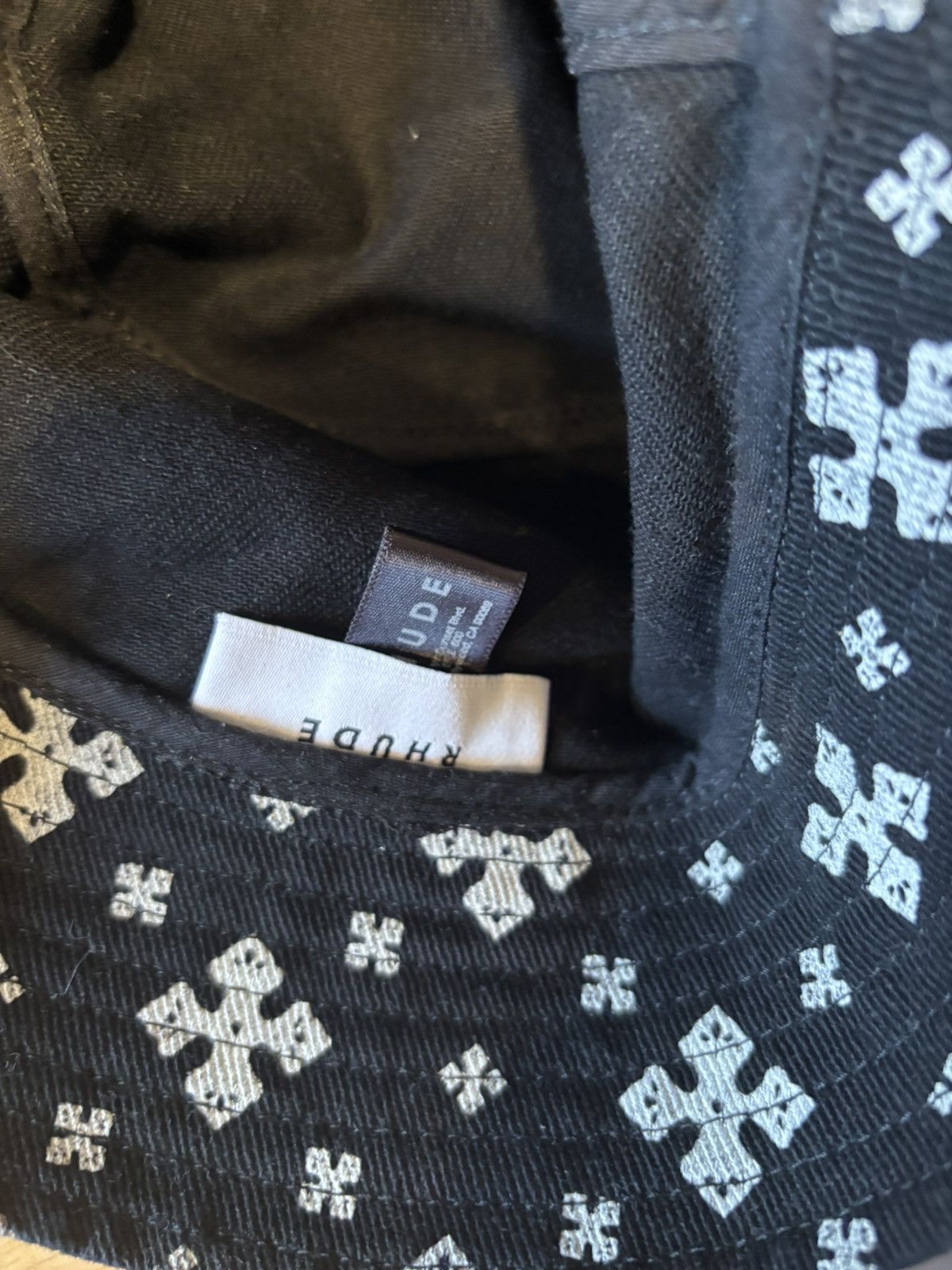 Rhude Black rhude bucket hat Size ONE SIZE - 2 Thumbnail
