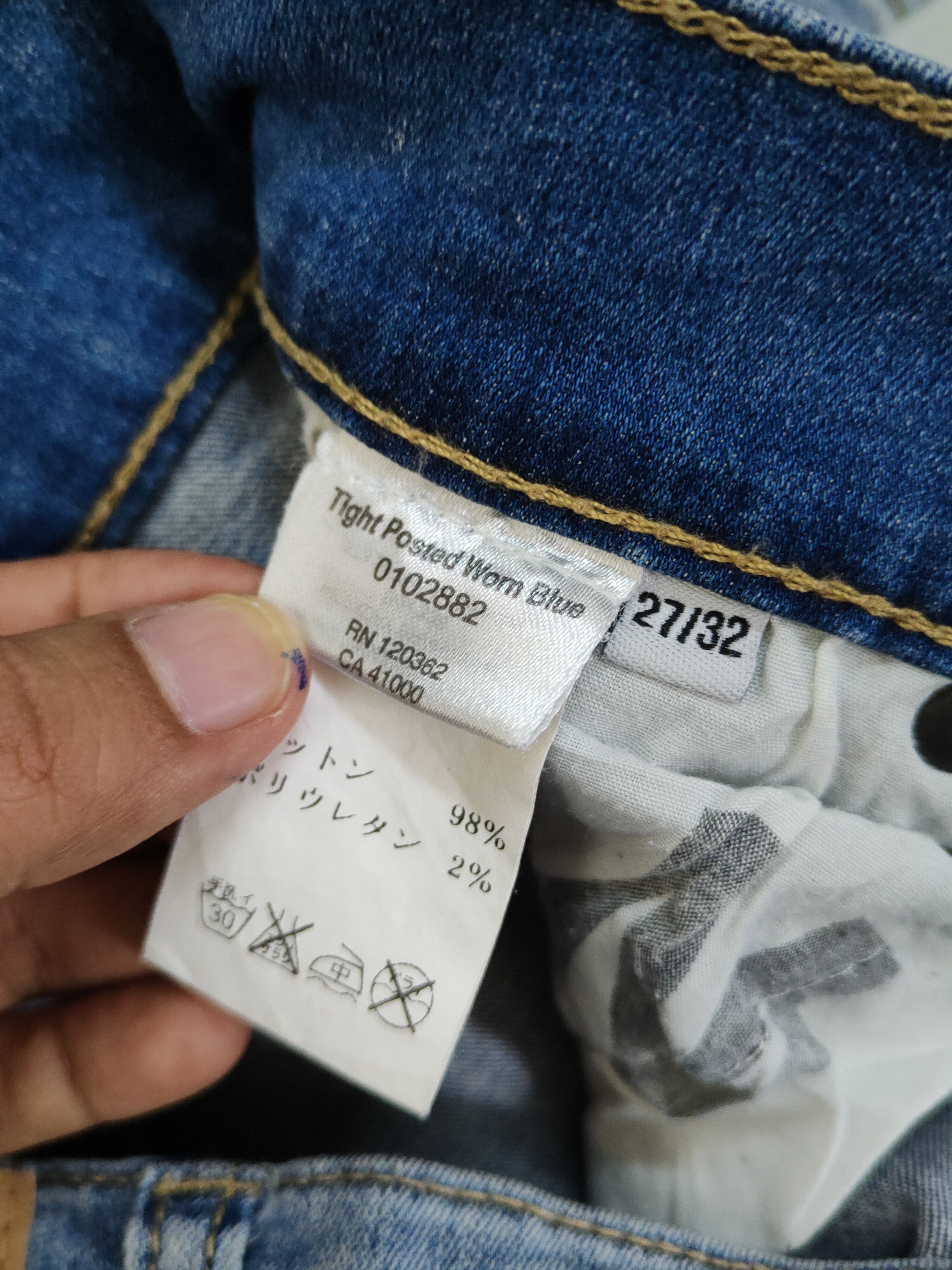 Cheap Monday Cheap Monday Blue Distressed Ripped denim Jeans #W1563 Size US 27 - 15 Thumbnail