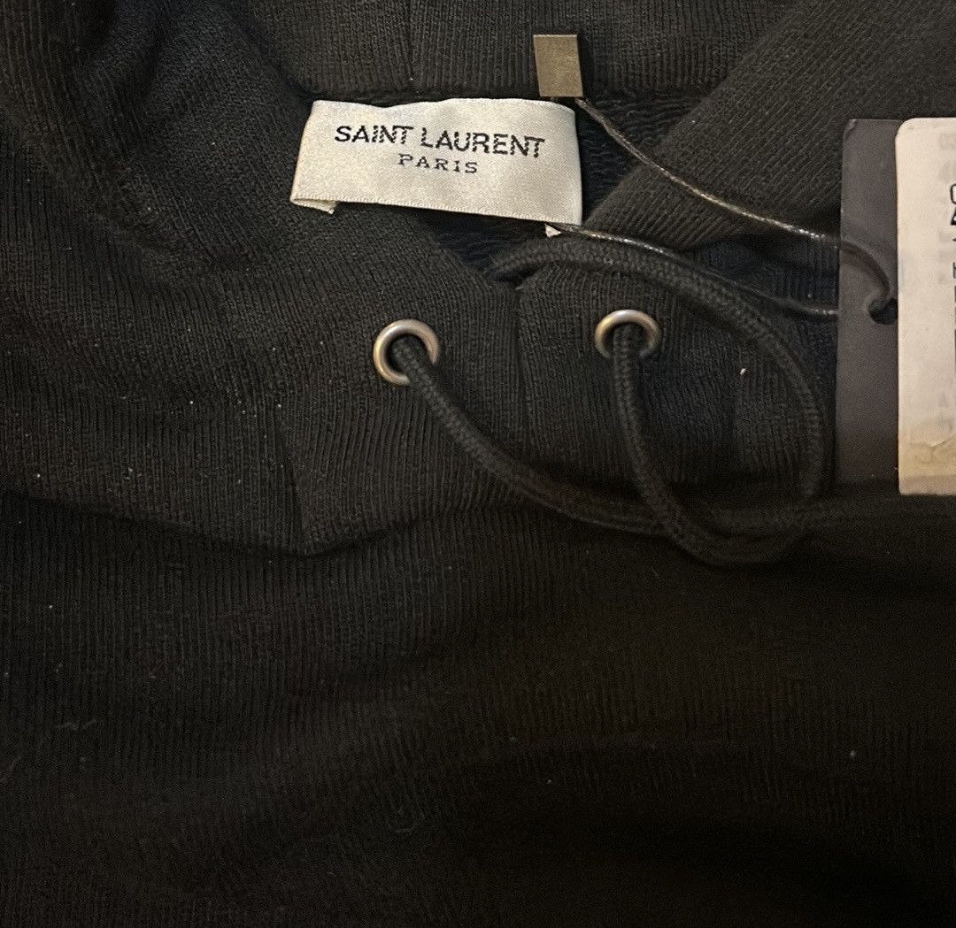 Saint Laurent Paris SAINT LAURENT Rive Gauche Jersey Hoodie size S Size S / US 4 / IT 40 - 11 Thumbnail