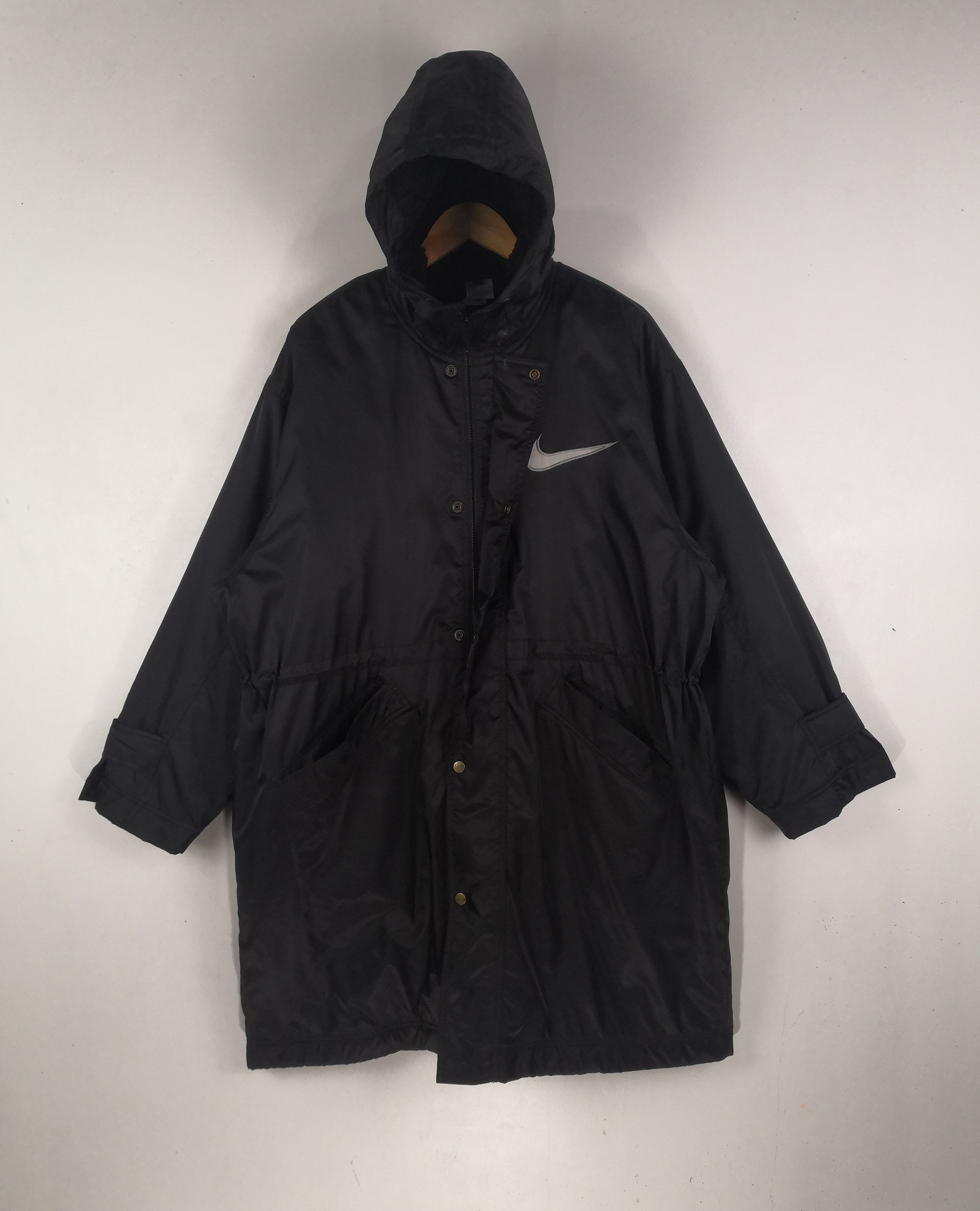Nike Vintage 90s Nike Puffer Jacket Big Logo Nike Hoodie Winter Size US L / EU 52-54 / 3 - 3 Thumbnail