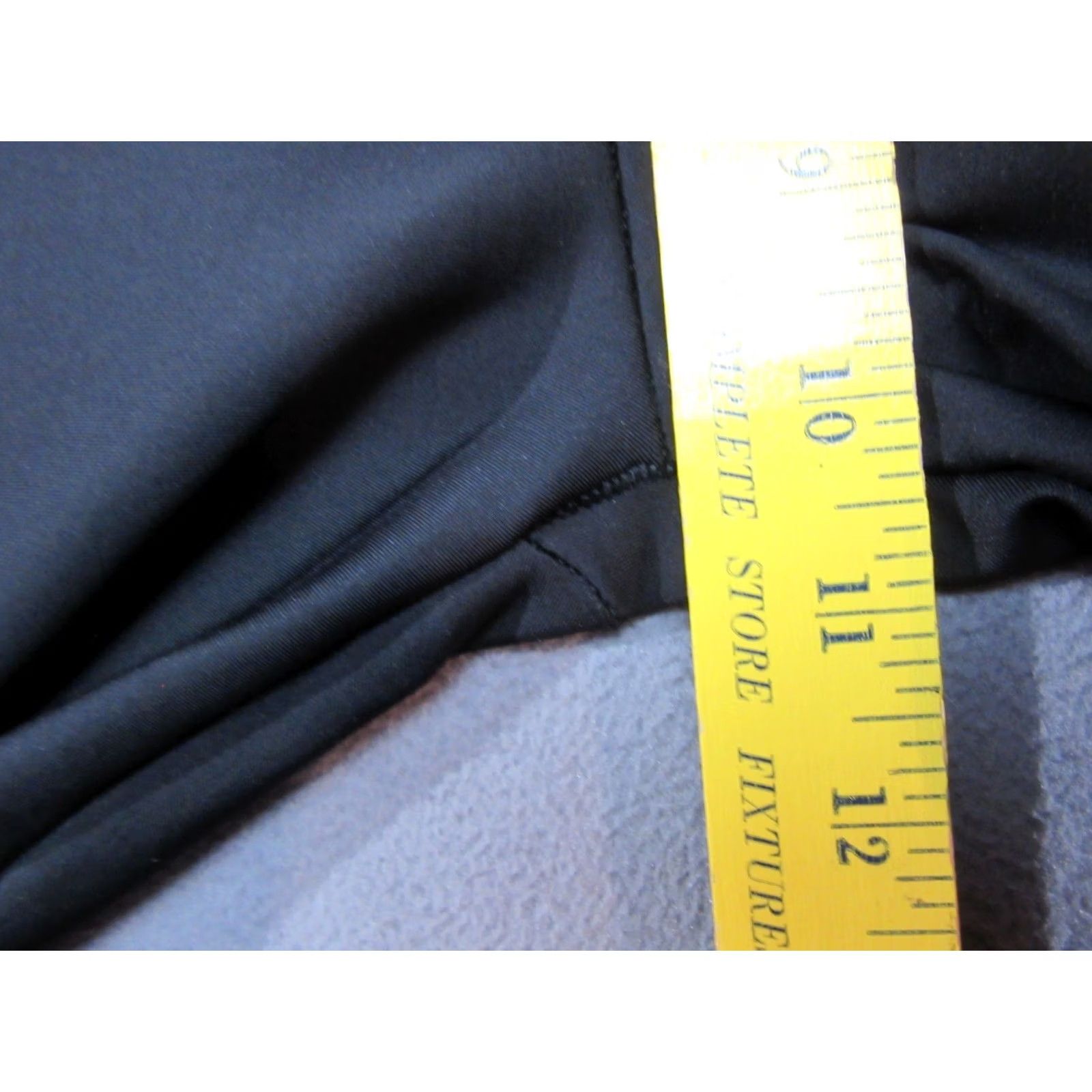 Logo 7 Peloton Leggings Womens Medium Black Ribbed Stretch Logo Mid Rise Gym Workout Size 32" / US 10 / IT 46 - 6 Thumbnail