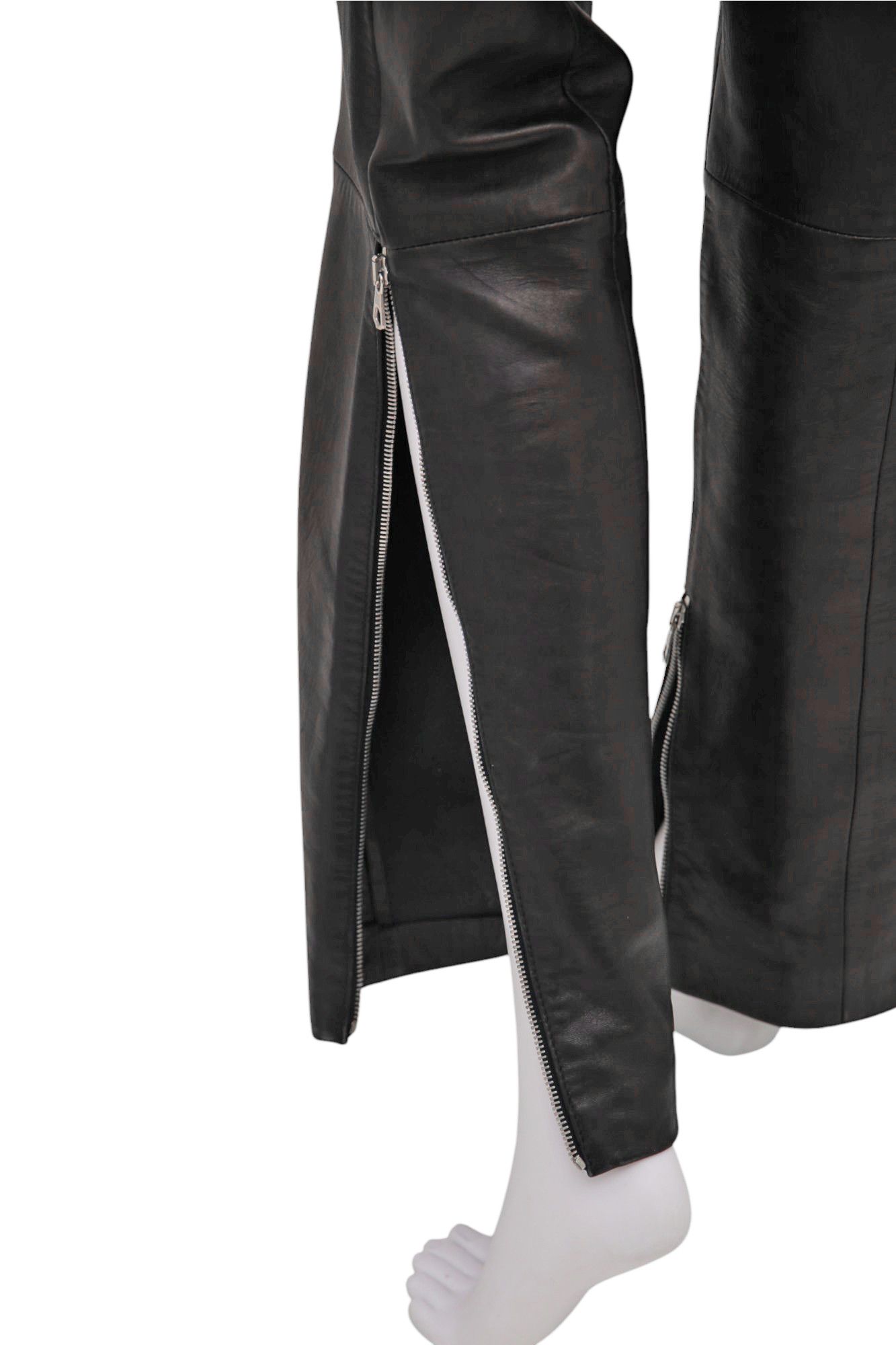 Dolce & Gabbana SS2000 Bondage Belted Leather Pants Size 28" / US 6 / IT 42 - 9 Thumbnail