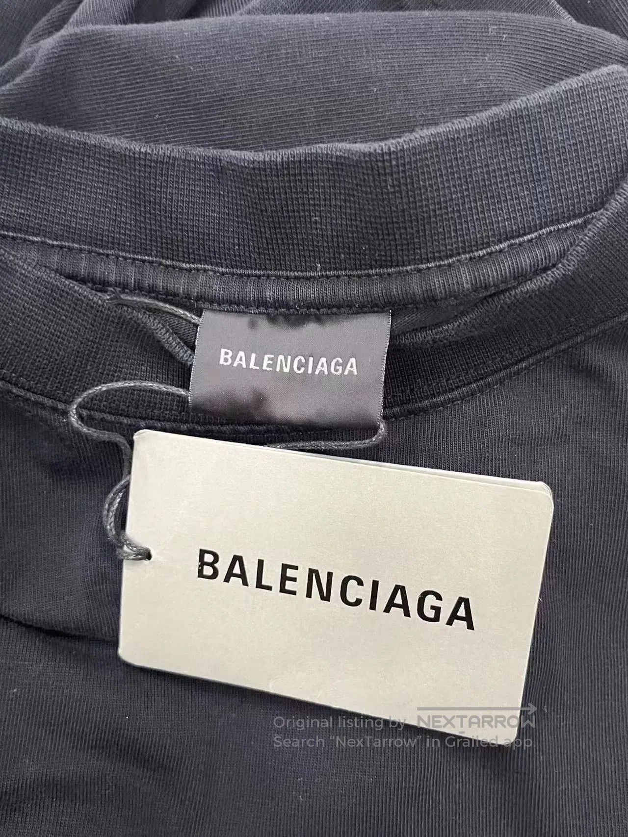Balenciaga Balenciaga Men's Solid Logo Crewneck T-Shirt. Size US L / EU 52-54 / 3 - 5 Thumbnail