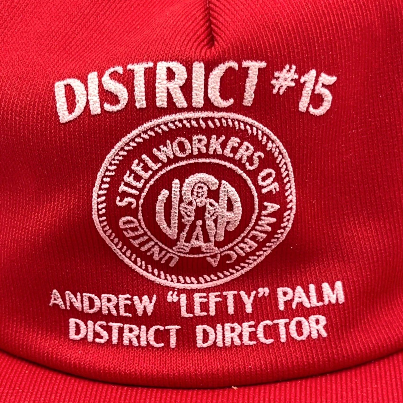 Vintage VINTAGE United Steelworkers Of America Trucker Hat Cap Side Stripe USA Puffy AS Size ONE SIZE - 2 Thumbnail