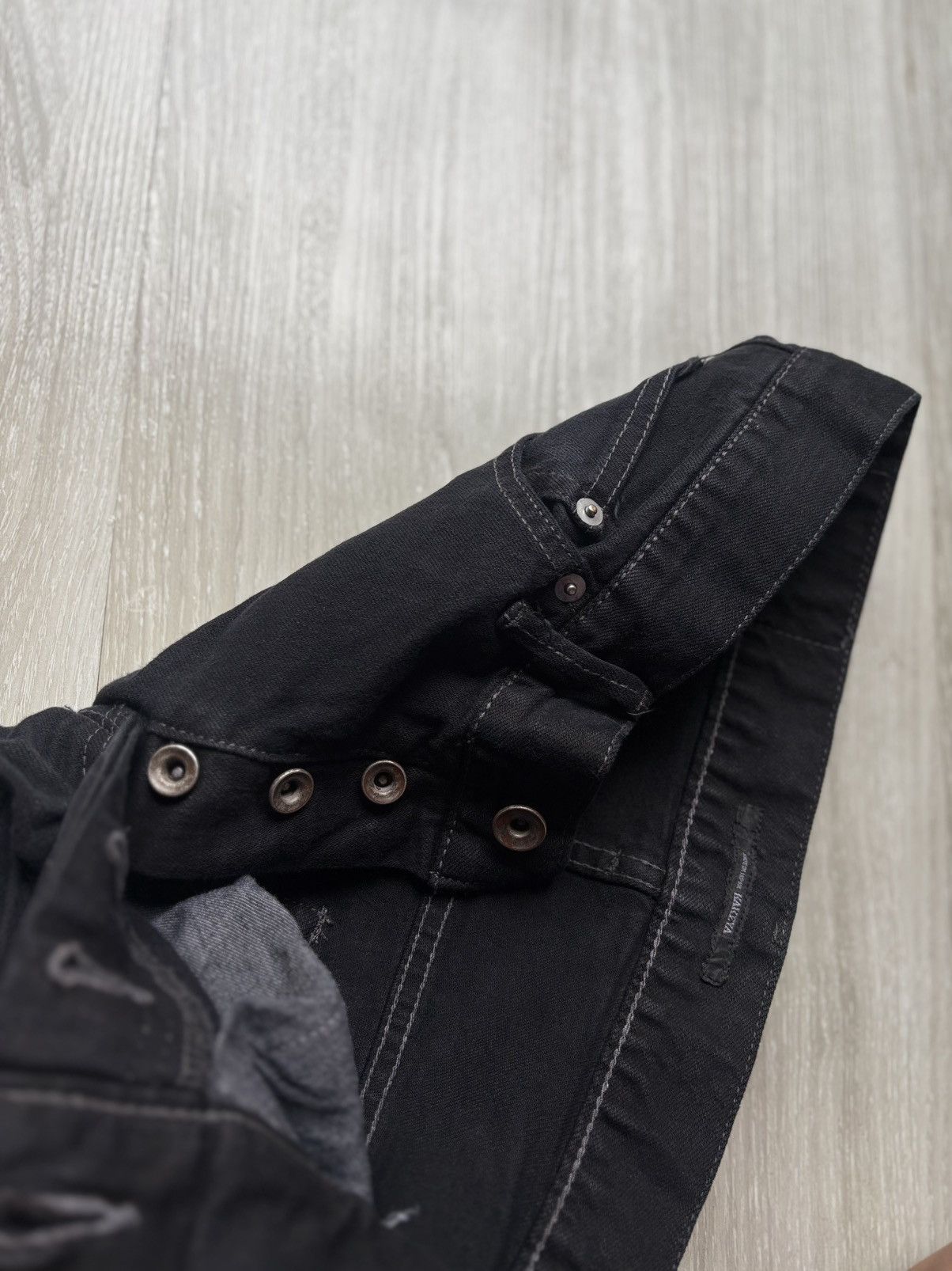 Japanese Brand KAKEYA lace up flare jeans Size US 29 - 8 Thumbnail