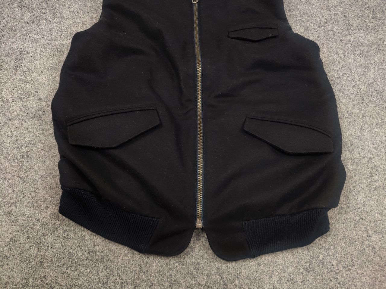 Won Hundred Won Hundred Design Orville Wool Navy Zip pocket vest jacket Size US L / EU 52-54 / 3 - 3 Thumbnail
