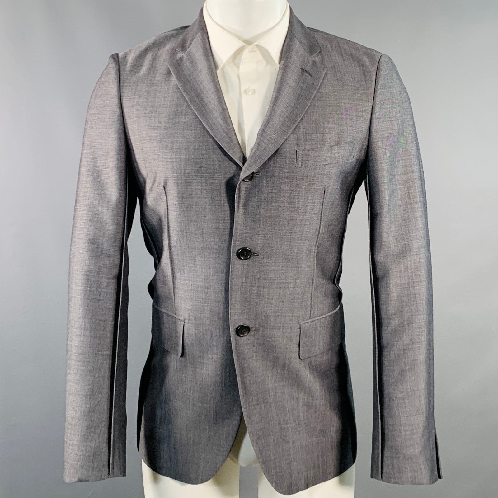 Comme des Garcons COMME des GARCONS HOMME PLUS Mohair Wool Notch Lapel Coat Size 40S - 1 Thumbnail