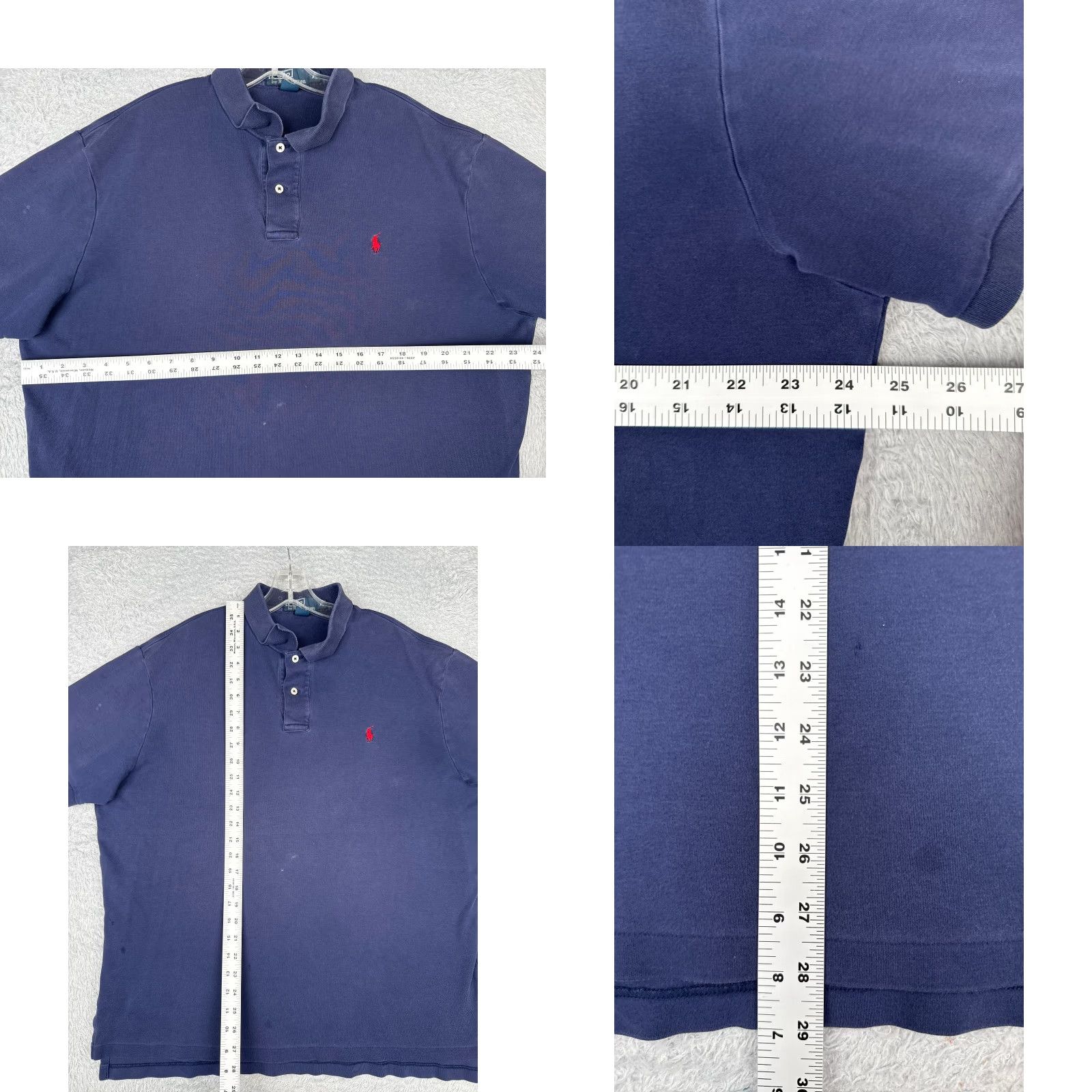 Ralph Lauren VINTAGE Ralph Lauren Shirt Men XL Blue Cotton Crew Pocket Logo T-Shirt Short Sleeve All Seasons Size US XL / EU 56 / 4 - 8 Thumbnail