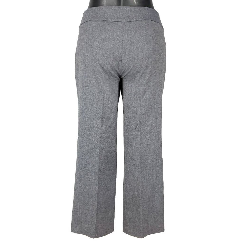 Other T TAHARI Office Academia Slightly Flared Gray Trouser Size 4 Size 27" / US 4 / IT 40 - 2 Thumbnail