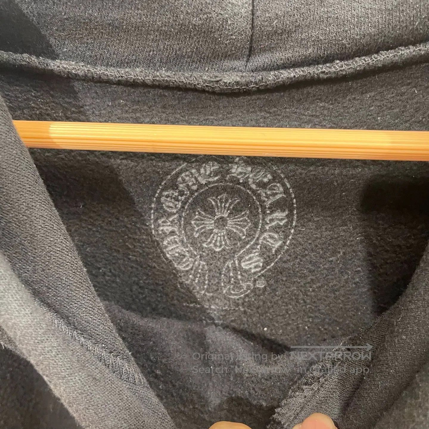 Chrome Hearts Black Oversized Hoodie with White Sleeve Patterns. Size US XXL / EU 58 / 5 - 3 Thumbnail