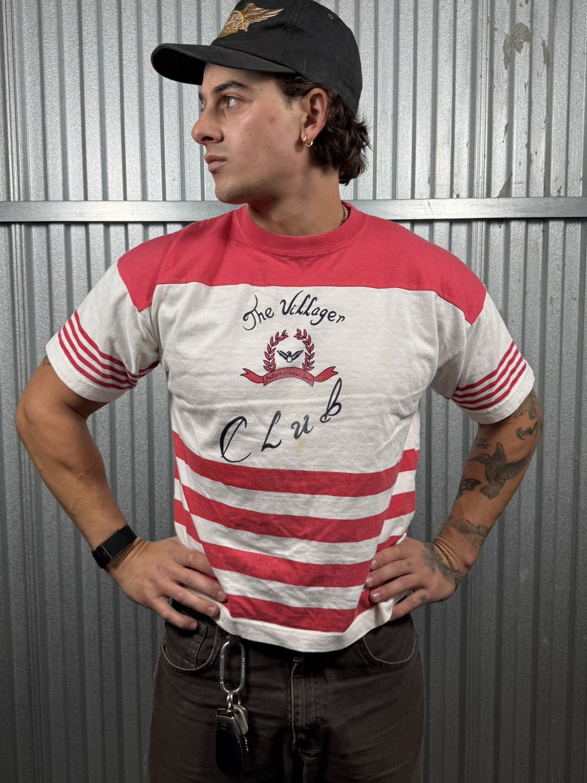 Other Vintage Villager Club Cropped Striped Tee Size US M / EU 48-50 / 2 - 1 Thumbnail