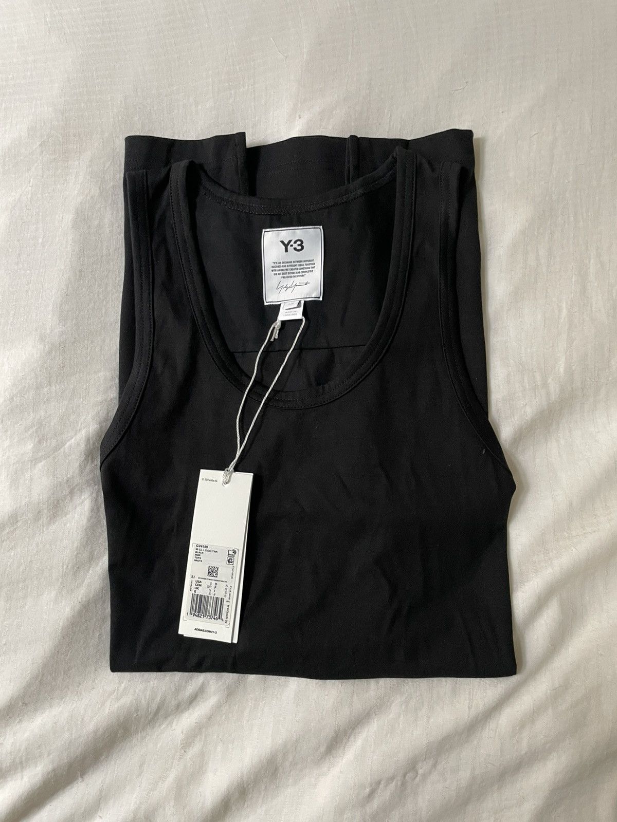 Y-3 Y-3 Men’s Black Logo Tank Top Size US S / EU 44-46 / 1 - 1 Thumbnail