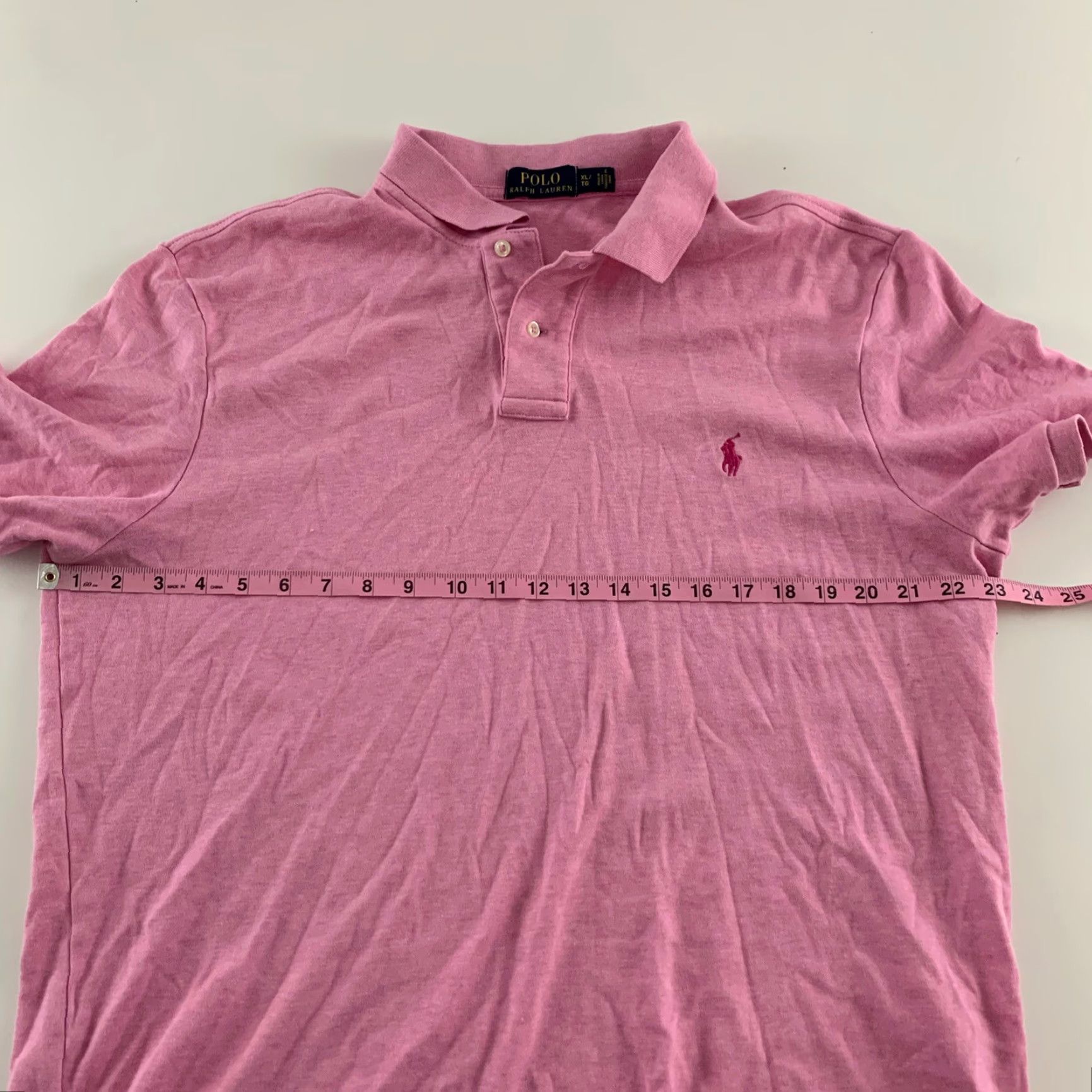 Polo Ralph Lauren Polo Ralph Lauren Short Sleeve Polo Shirt XL Men Solid Pink Super Soft Size US XL / EU 56 / 4 - 5 Thumbnail