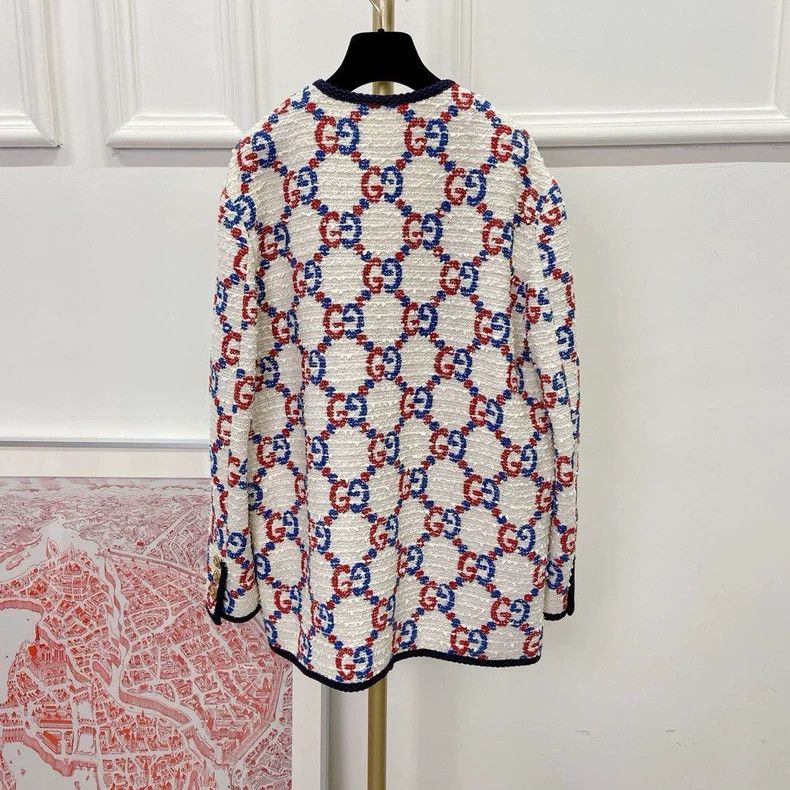 Gucci Gucci Double G tweed coat Size S / US 4 / IT 40 - 2 Thumbnail