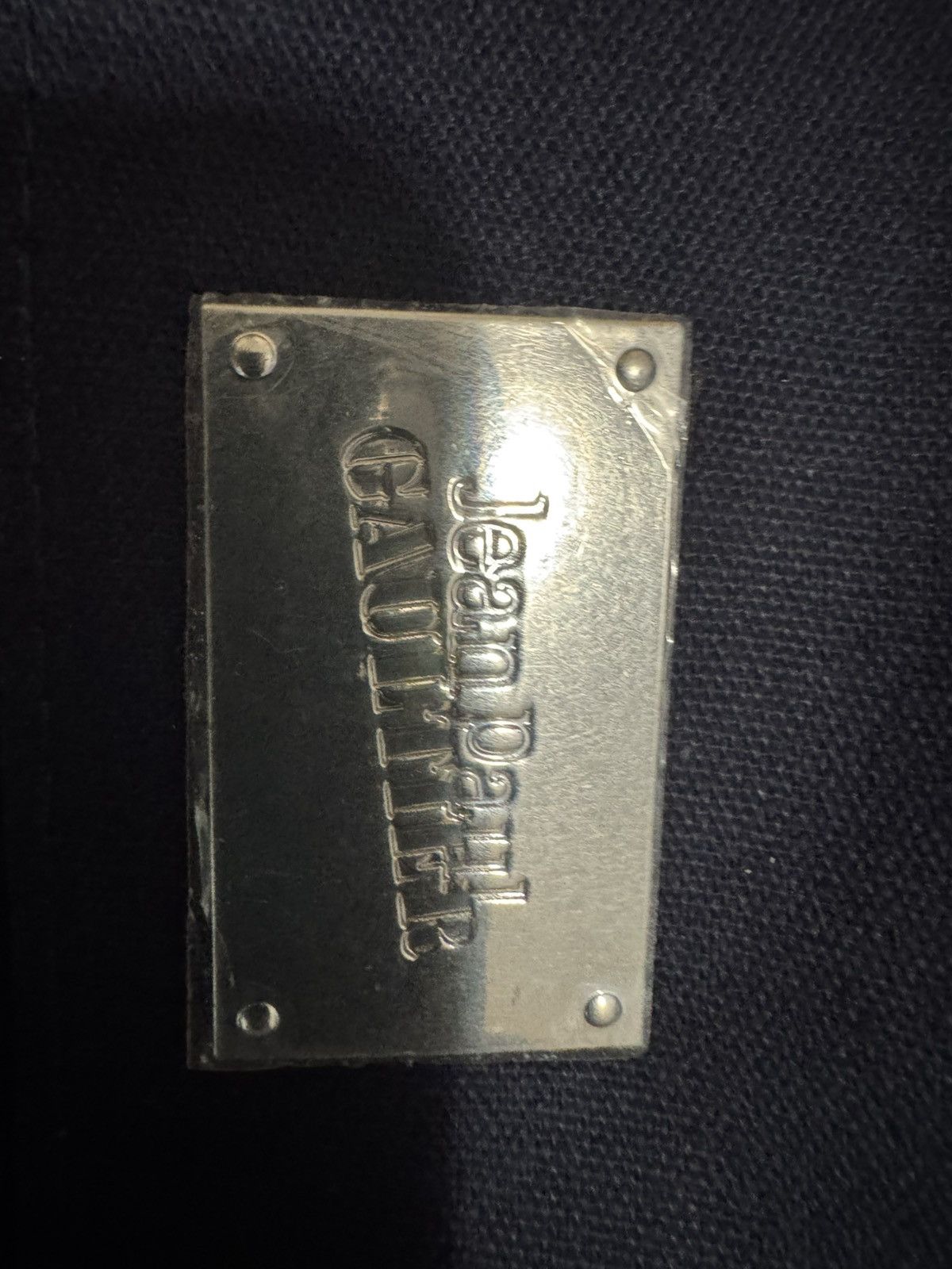 Jean Paul Gaultier Jean Paul Gaultier New Blue canvas Bag Stripes + Silver Logo Size ONE SIZE - 2 Thumbnail