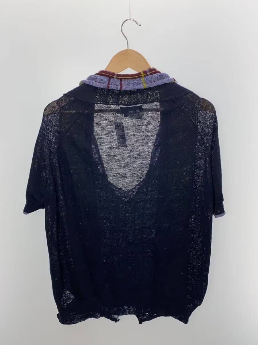 Y's × Yohji Yamamoto AW15 Check Pattern Short Sleeve Knit Sweater Size US L / EU 52-54 / 3 - 2 Thumbnail