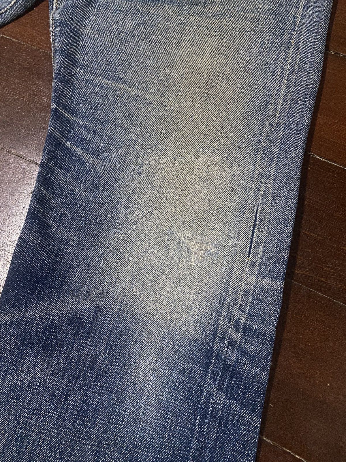 Denime Vintage 90s DENIME JAPAN Distress Mud Denim Selvedge Jeans Size US 36 / EU 52 - 6 Thumbnail