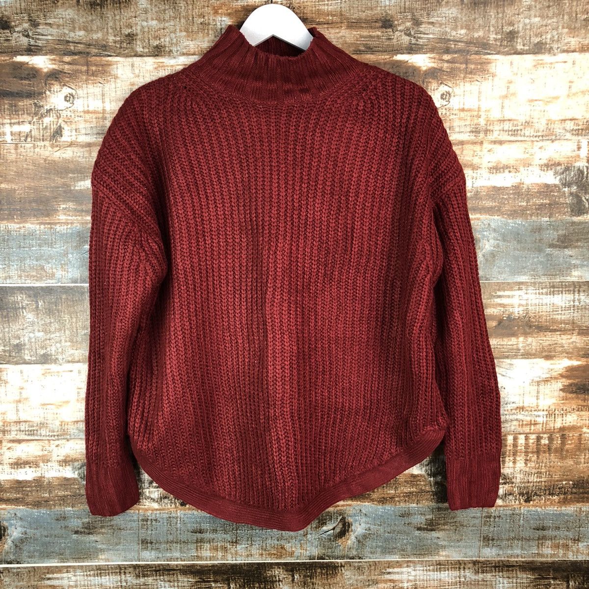 GU × Homespun Knitwear GU japan vintage Maroon Knitwear #A1740 Size S / US 4 / IT 40 - 3 Thumbnail