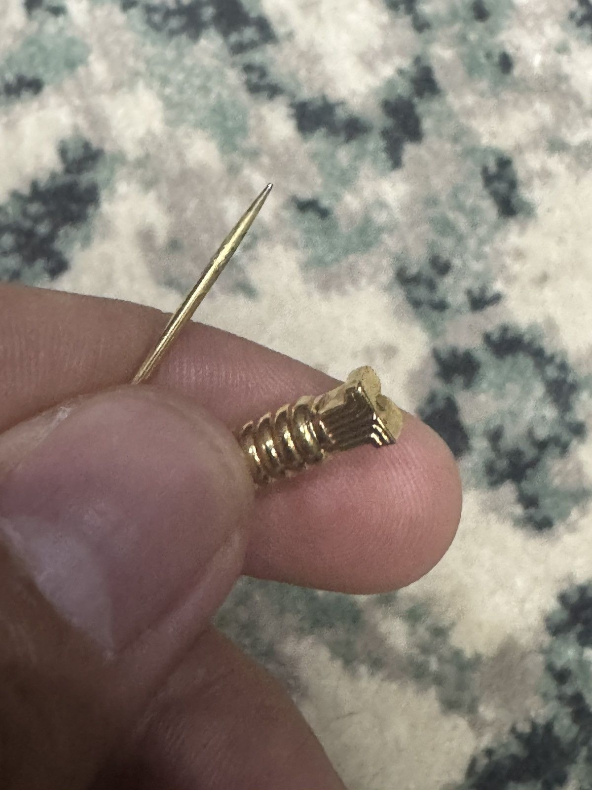 Jewelry × Lanvin × Vintage LANVIN GOLD TONE BROOCH PIN RHINESTONE Size ONE SIZE - 6 Thumbnail