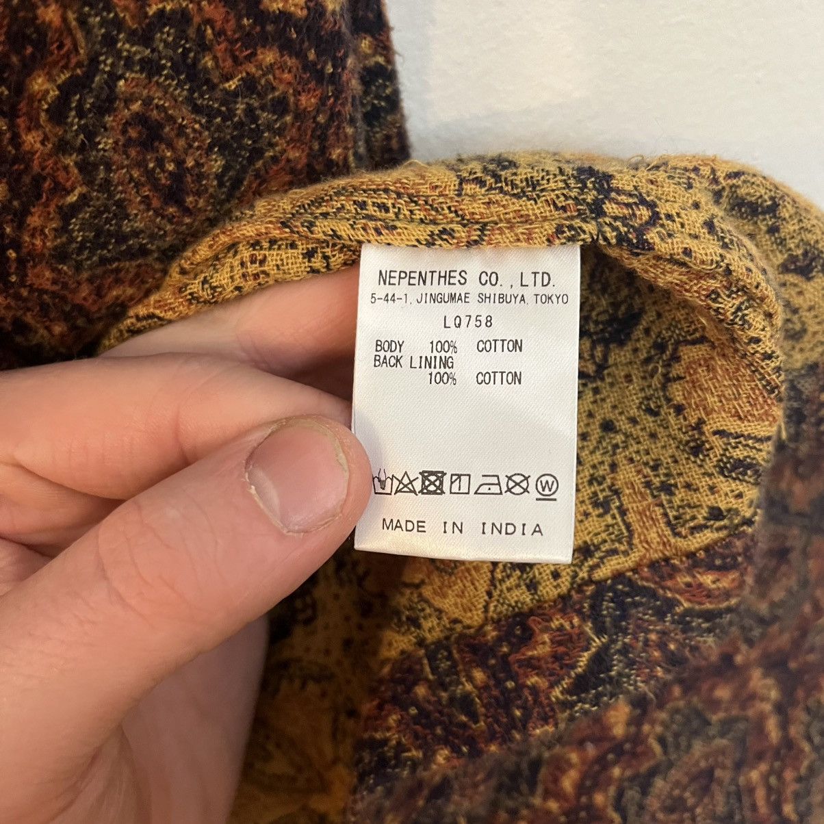 South2 West8 Nepenthes/South2 West8 vintage pattern jacket Size US L / EU 52-54 / 3 - 4 Thumbnail