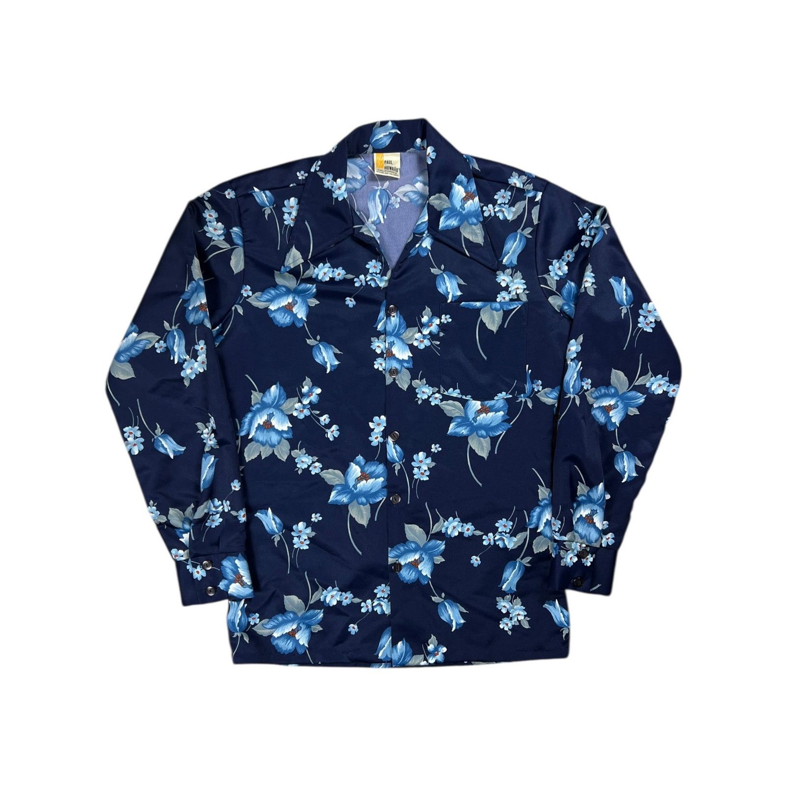 Vintage Vintage Paul Howard Hawaiian longsleeve silk blend button up Size US M / EU 48-50 / 2 - 1 Thumbnail