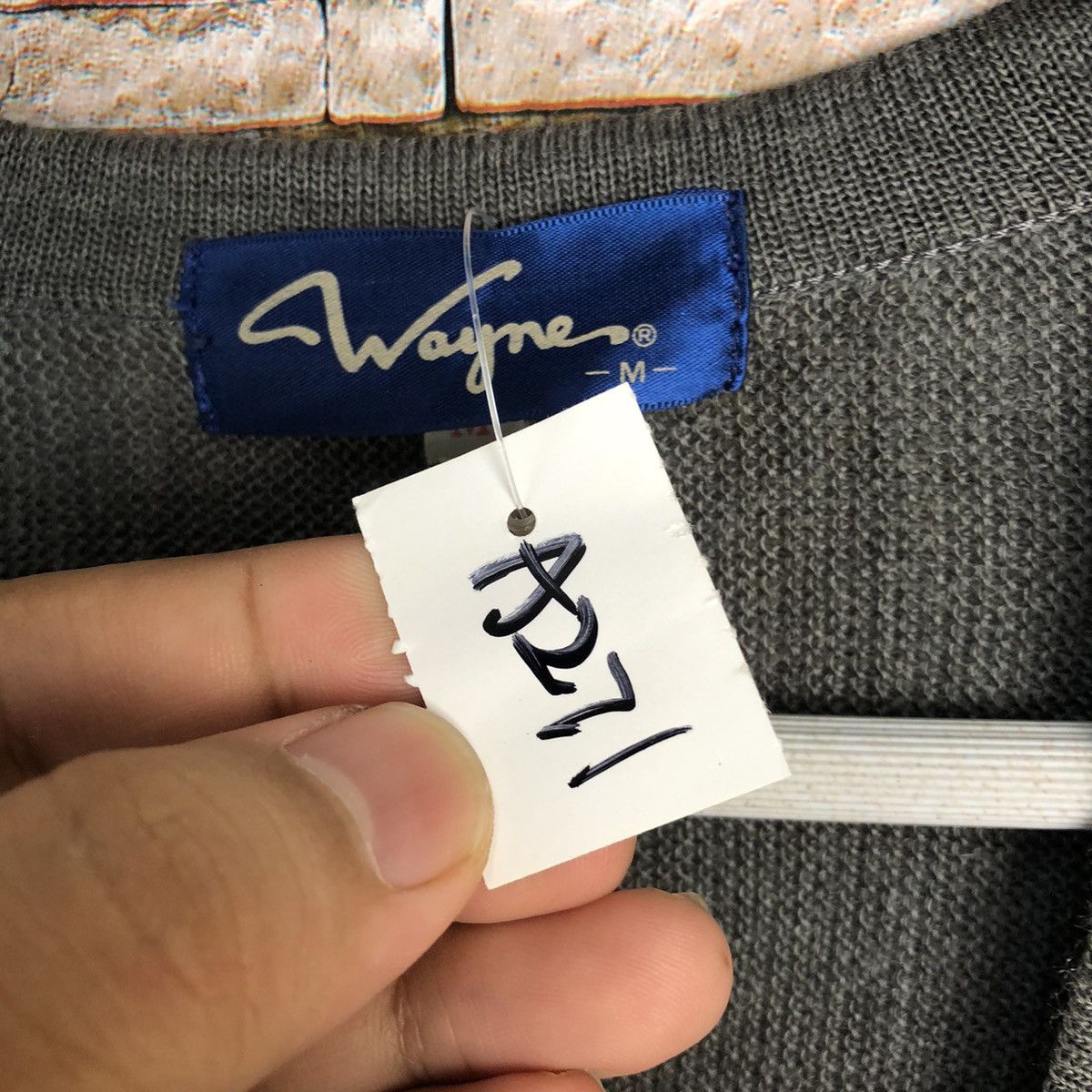 Japanese Brand Wayne Grey Cardigan Knitwear vintage japan #A271 Size US M / EU 48-50 / 2 - 10 Thumbnail