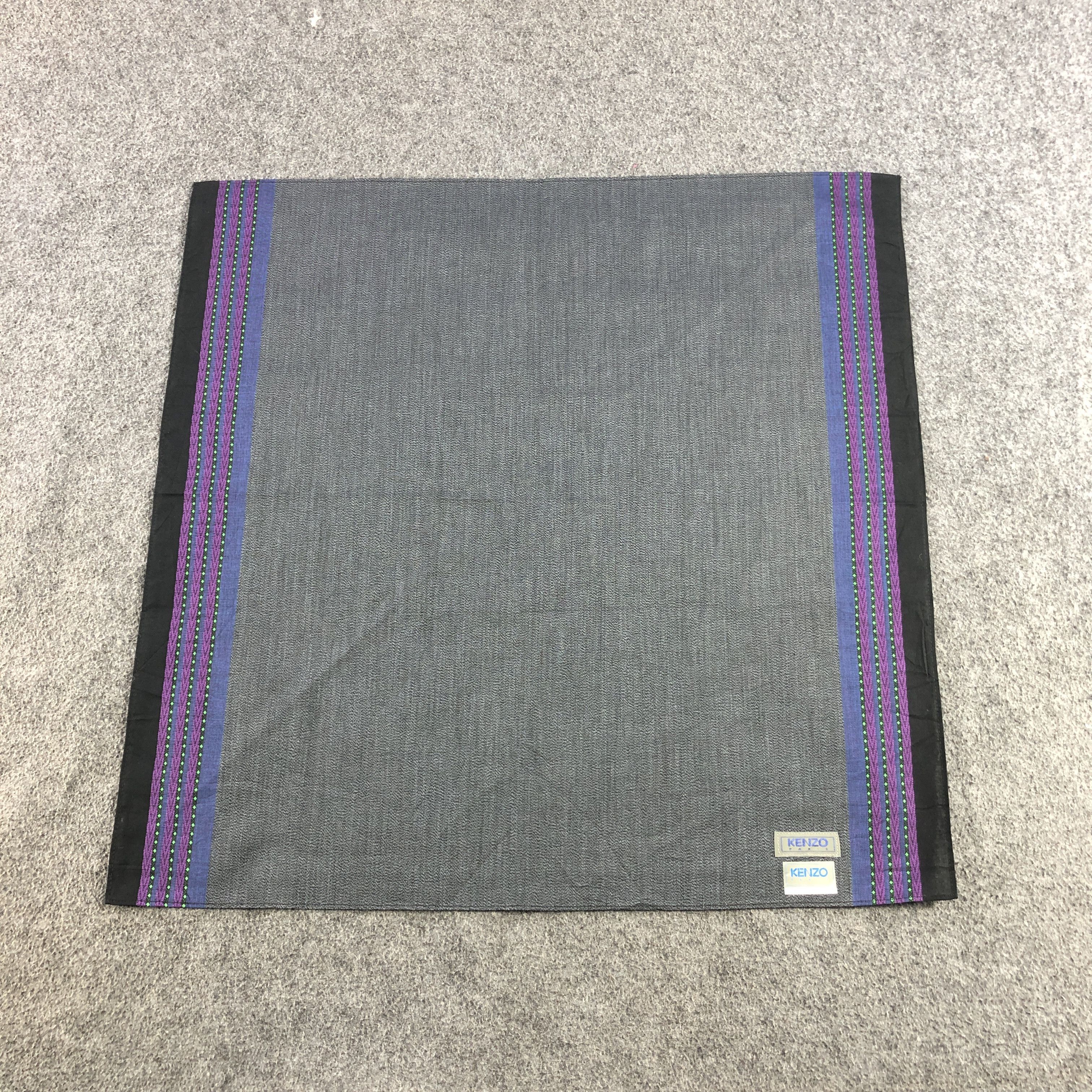 Kenzo × Vintage Kenzo Floral Handkerchief Neckerchief Bandana H2420 Size ONE SIZE - 2 Thumbnail