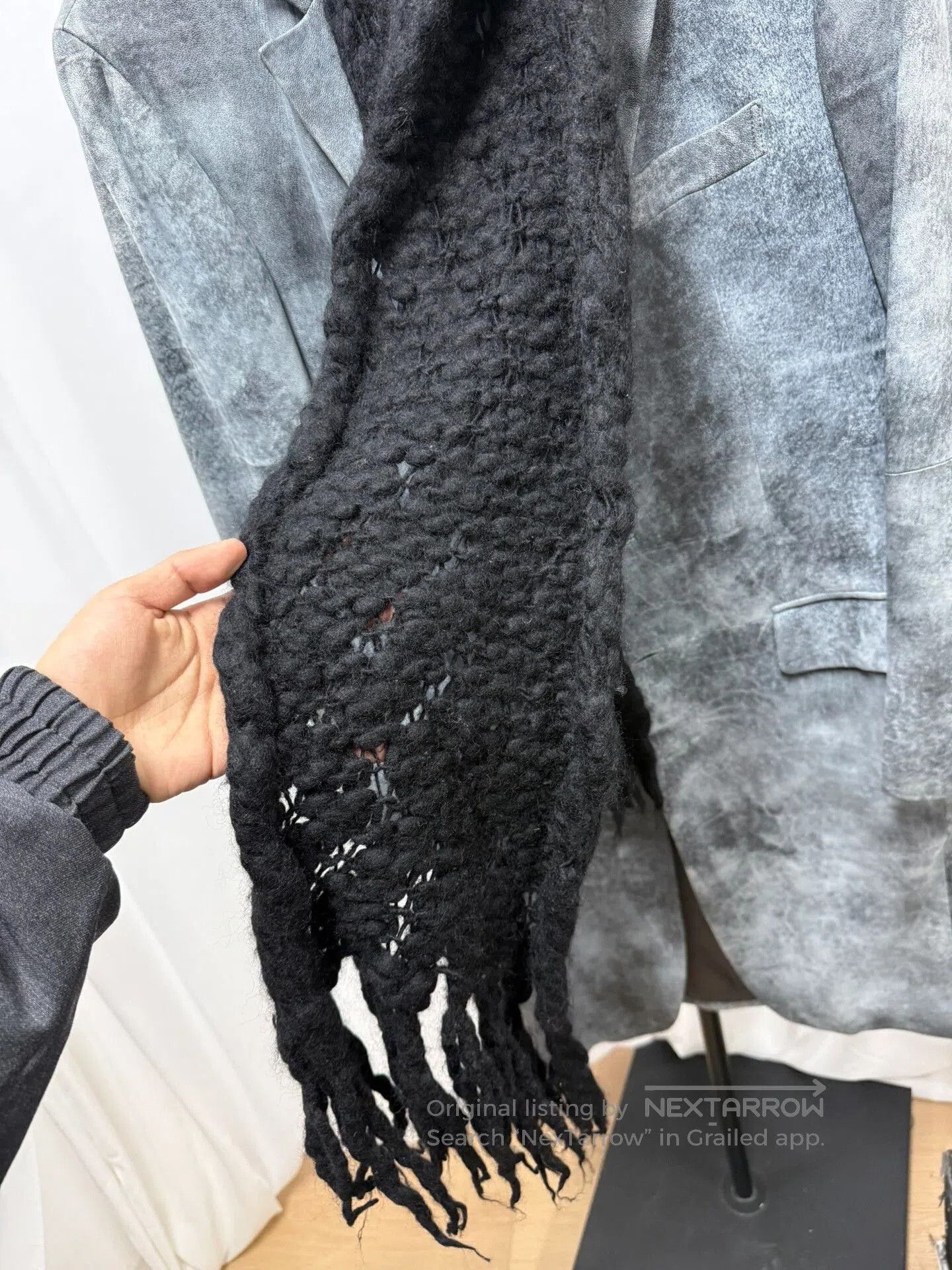 Yohji Yamamoto Yohji Yamamoto Wool Thick. Size ONE SIZE - 3 Thumbnail