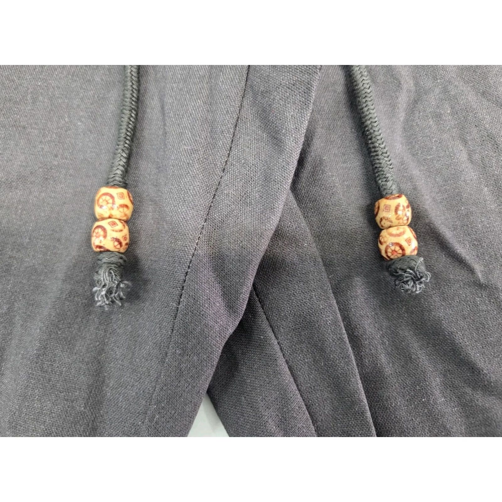 Vintage COOFANDY Mens Brown Casual Beach Shorts Drawstring Pockets Linen L #8789 Size US 33 - 4 Thumbnail
