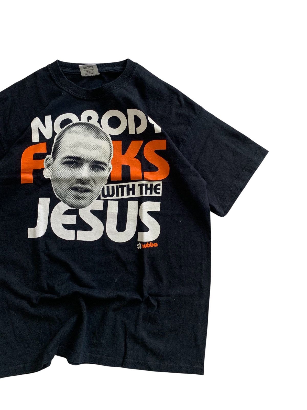 Vintage Vintage 90s Hubba Skateboards USA Jesus Tshirt Size US L / EU 52-54 / 3 - 2 Thumbnail