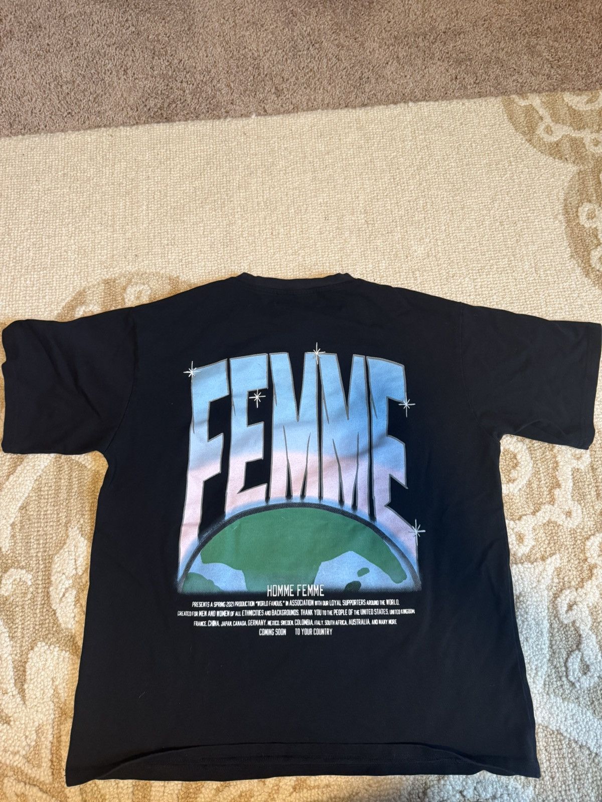 Homme + Femme La Homme Femme World Famous Tee Size US L / EU 52-54 / 3 - 2 Thumbnail