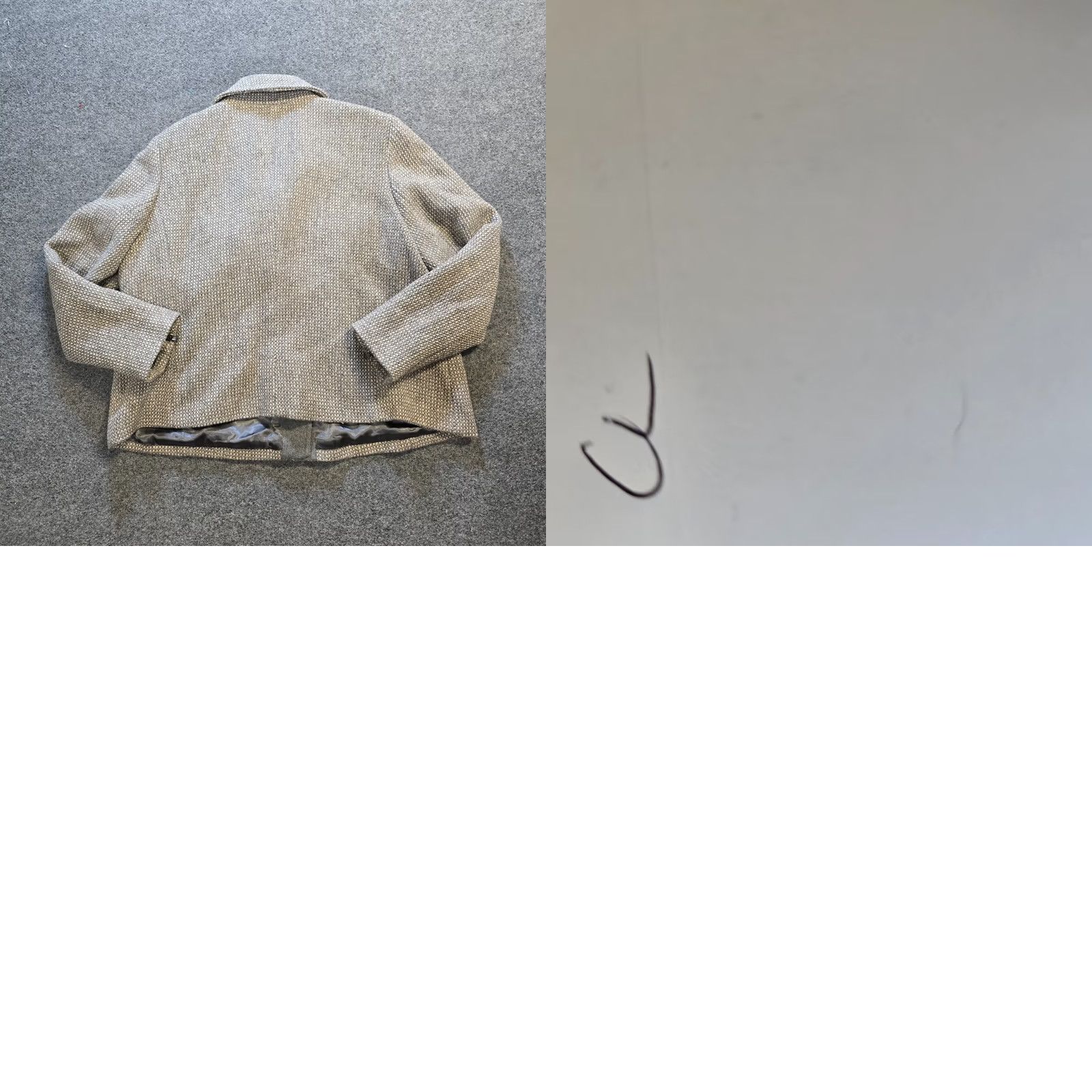 Talbots Talbots Coat Womens Size 20W Gray Beige Wool Blend Tweed Full Zip Lined Capsule Size 3XL / US 20-22 - 8 Thumbnail