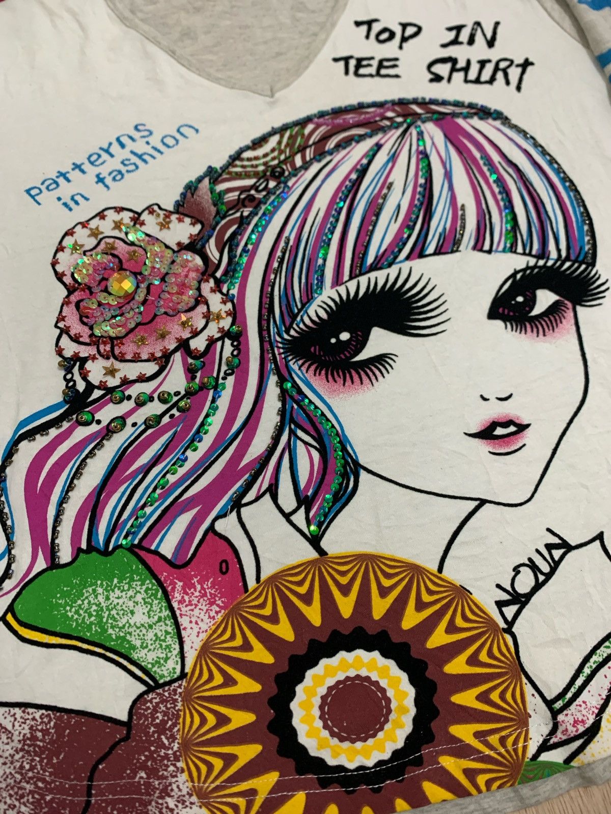20471120 × Hysteric Glamour × Japanese Brand Vintage Y2k Kashitu Patterns in fashion Longslevee Size ONE SIZE - 2 Thumbnail