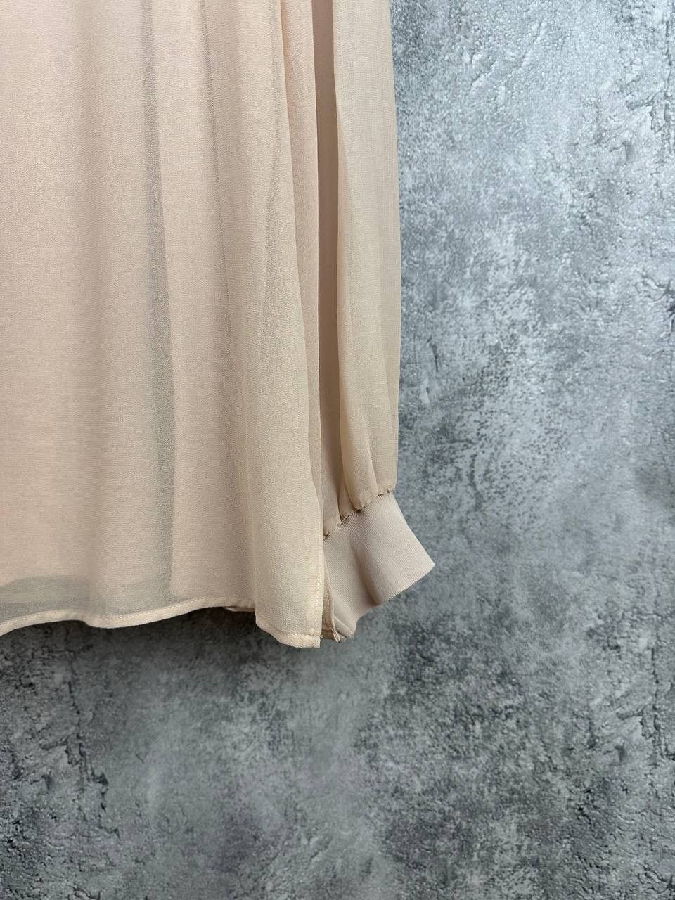 Reiss REISS Sandrine Semi-Sheer Loose Top Blouse Long Sleeve Size L / US 10 / IT 46 - 9 Thumbnail