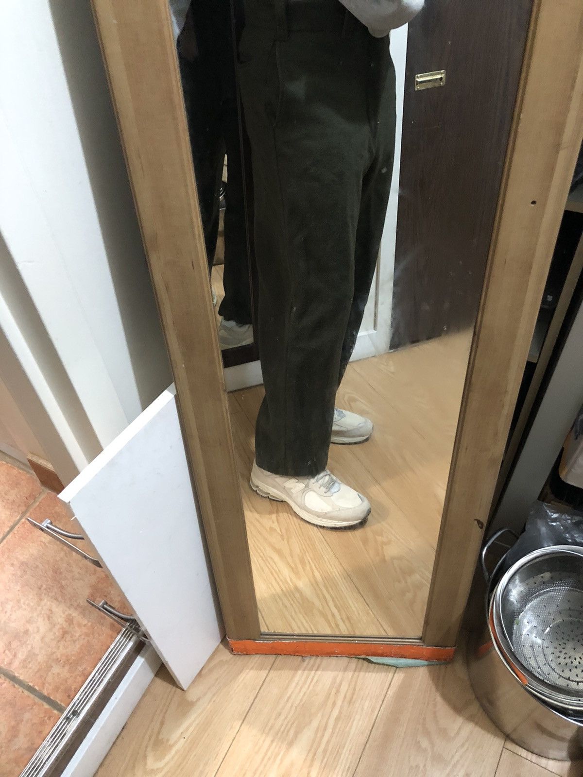 Japanese Brand × Vintage Wool 80s suspenders pants olive 31x28 Size US 30 / EU 46 - 16 Thumbnail