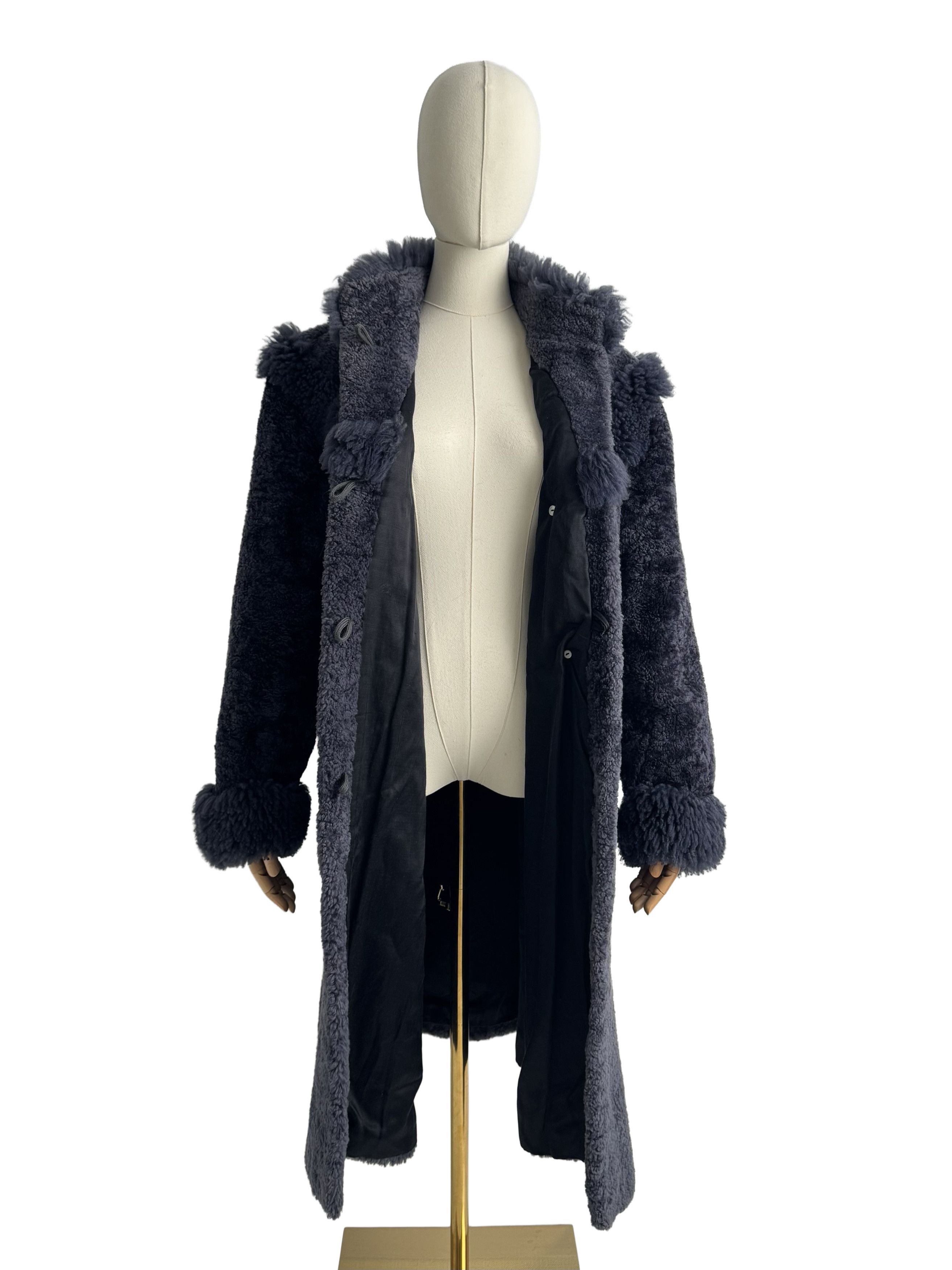 Vintage Vintage Real Sheepskin Coat Size L / US 10 / IT 46 - 3 Thumbnail