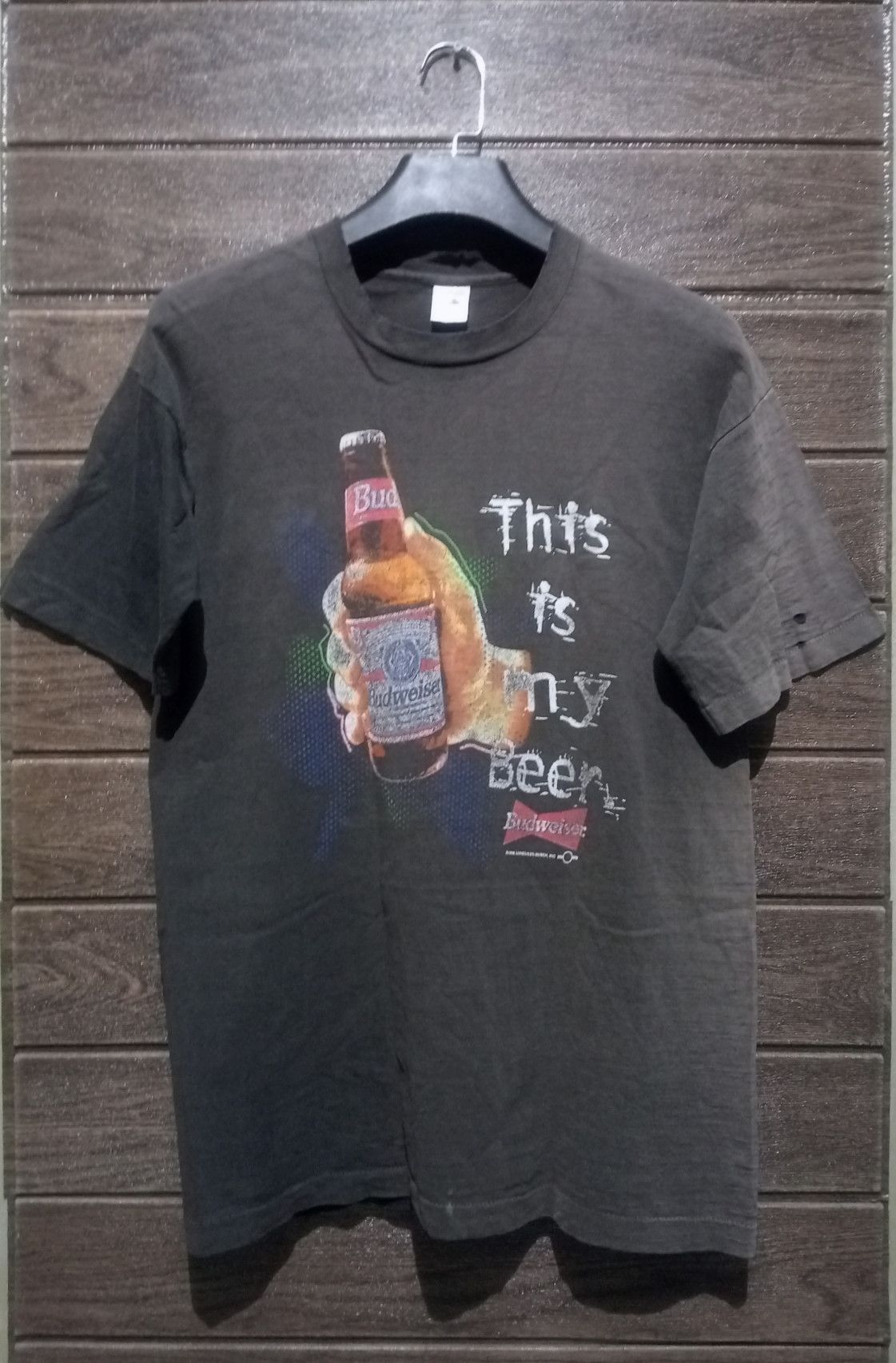 Budweiser Vintage '90s Distressed Budweiser Sunfaded Tee Size US M / EU 48-50 / 2 - 1 Thumbnail