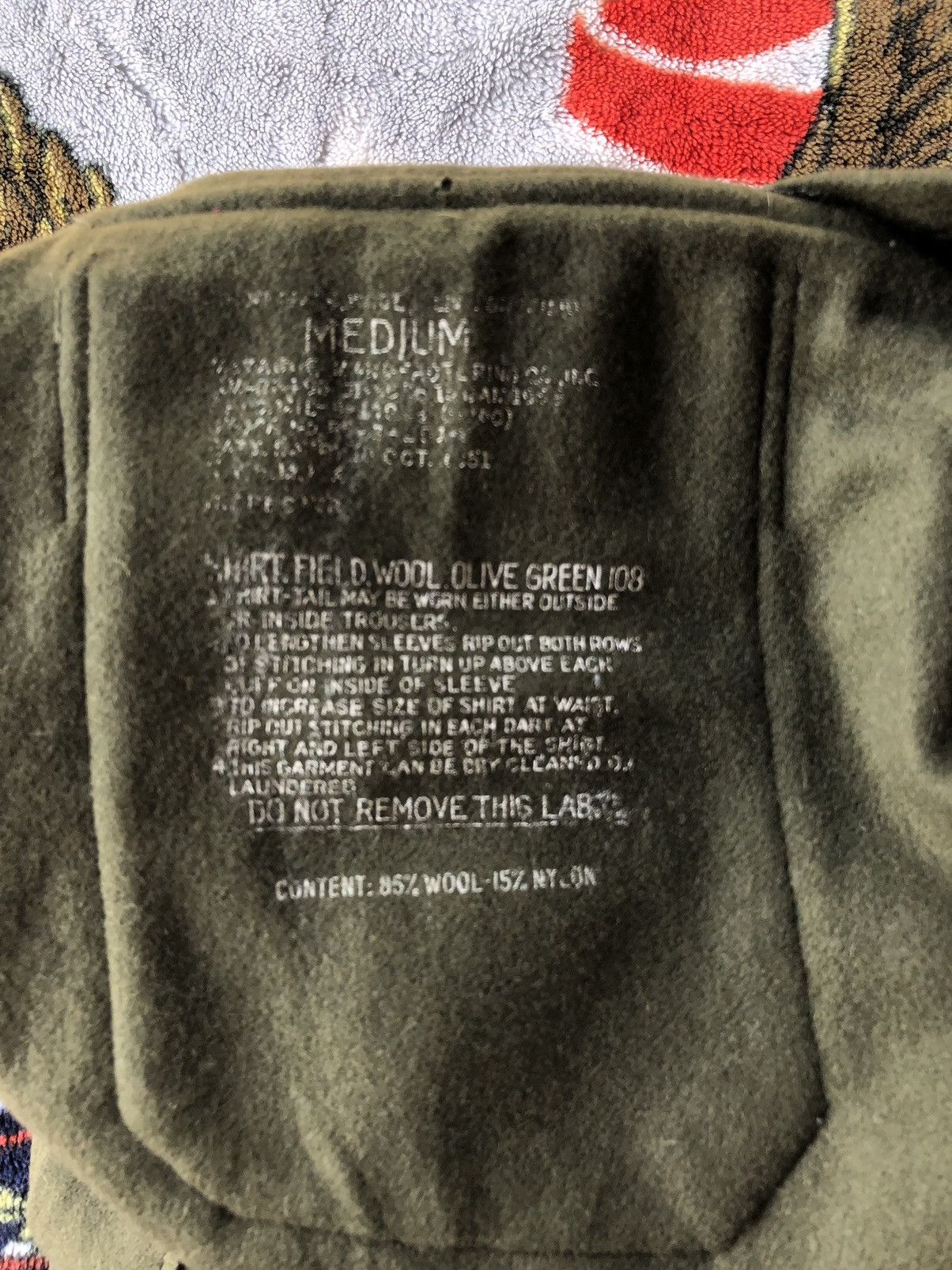 Vintage Vintage Army Green Wool Jacket Size US M / EU 48-50 / 2 - 13 Thumbnail