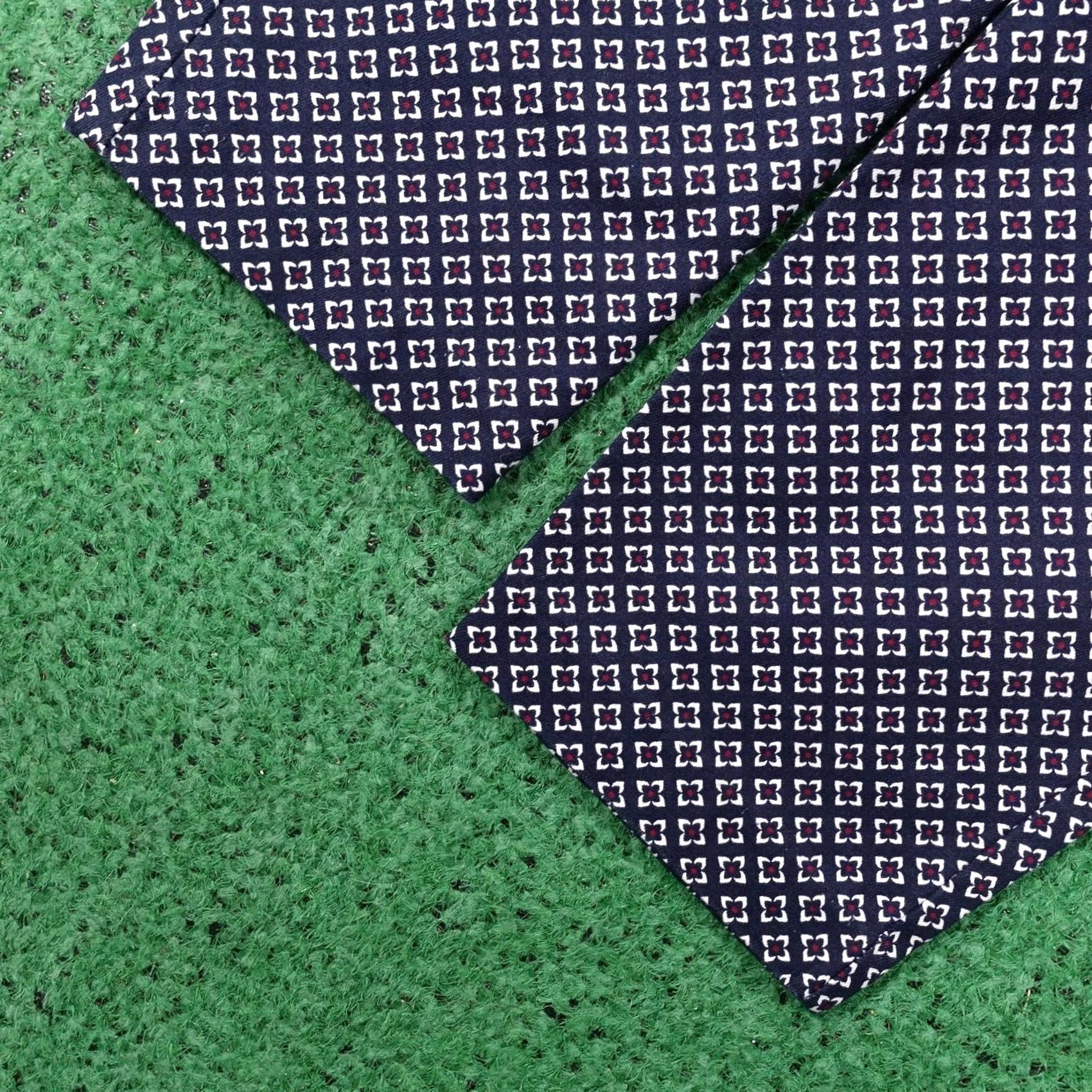 Gap Gap Pants Womens 10R Blue Slim City Ankle Stretch Geometric Twill Dress Pants Size 32" / US 10 / IT 46 - 3 Thumbnail