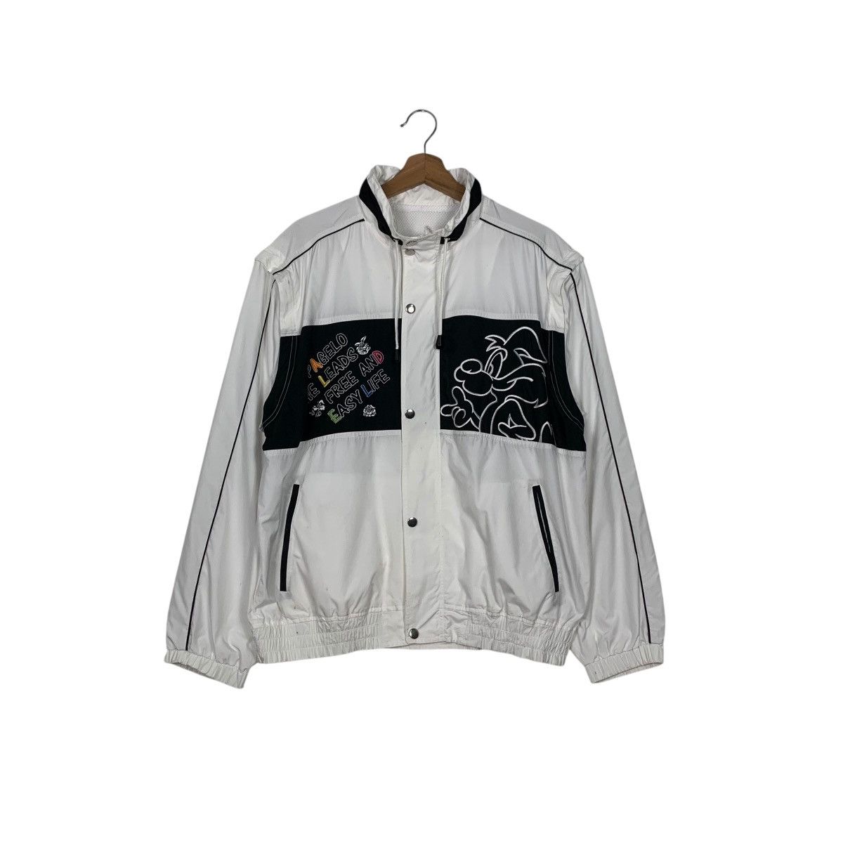 Japanese Brand PAGELO Bunny Graphics Light Zipper Jacket #2496-C112 Size US L / EU 52-54 / 3 - 1 Thumbnail