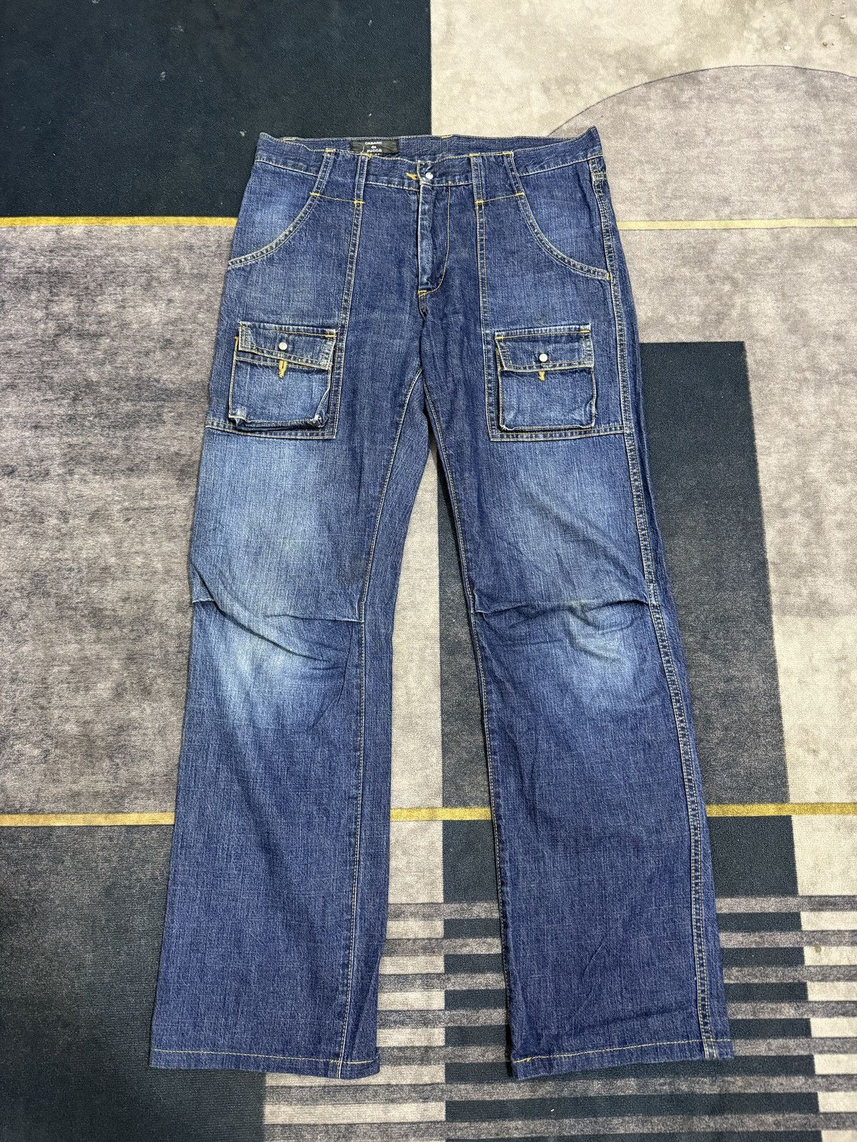 Hysteric Glamour CABANE DE ZUCCA BY ISSEY MIYAKE DENIM PANTS Size US 32 / EU 48 - 1 Thumbnail
