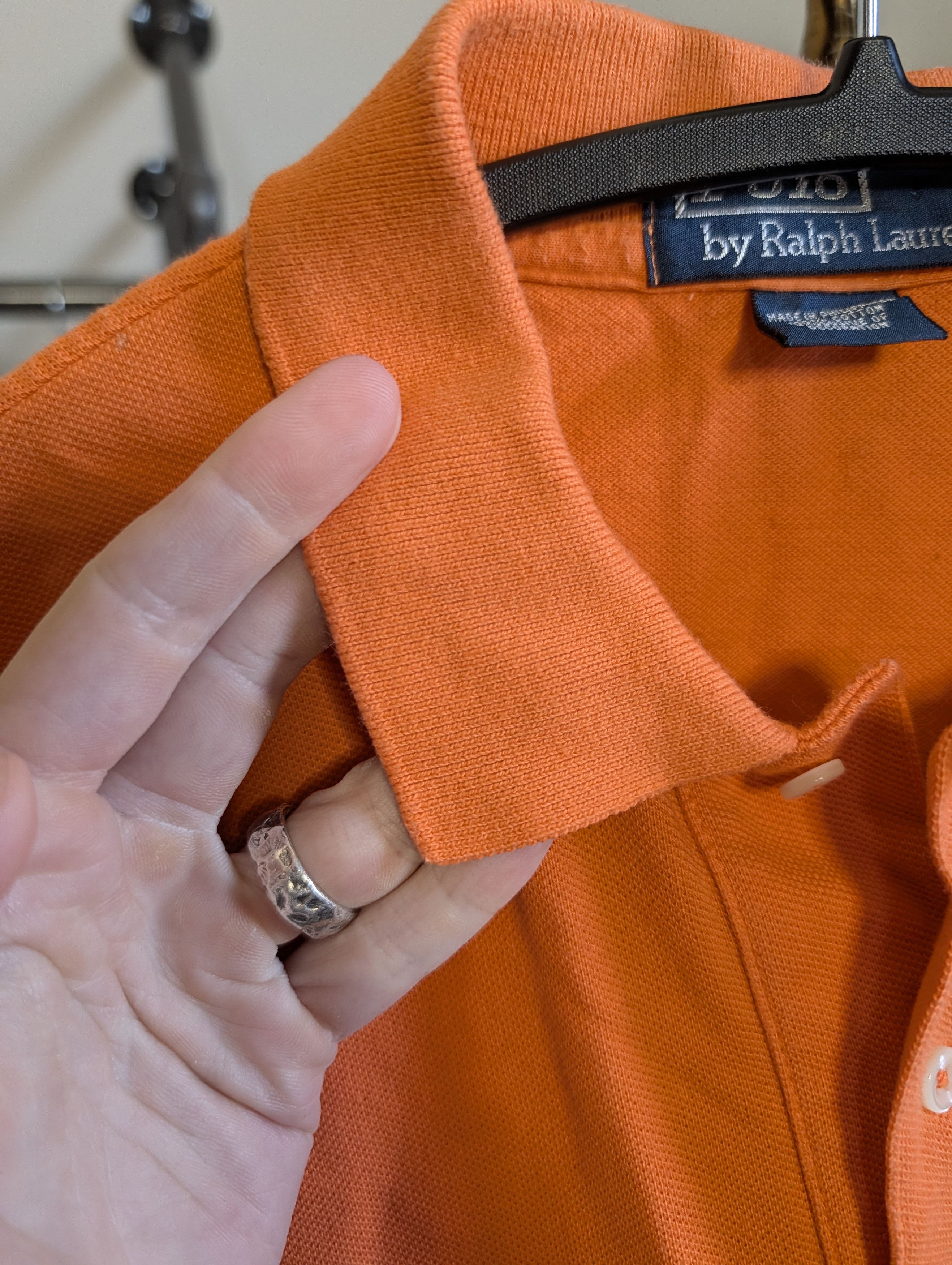 Polo Ralph Lauren Vintage orange logo embroidered S/S polo shirt M Size US M / EU 48-50 / 2 - 5 Thumbnail