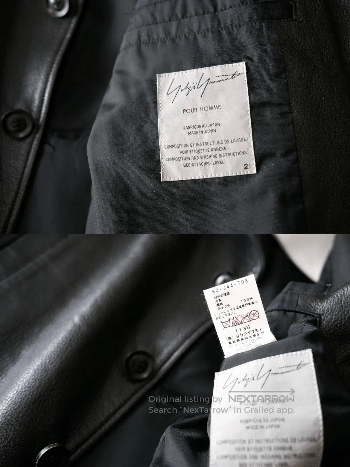 Yohji Yamamoto Sz Yohji Yamamoto 13AW Bufflo Leather Jacket. Size US M / EU 48-50 / 2 - 6 Thumbnail