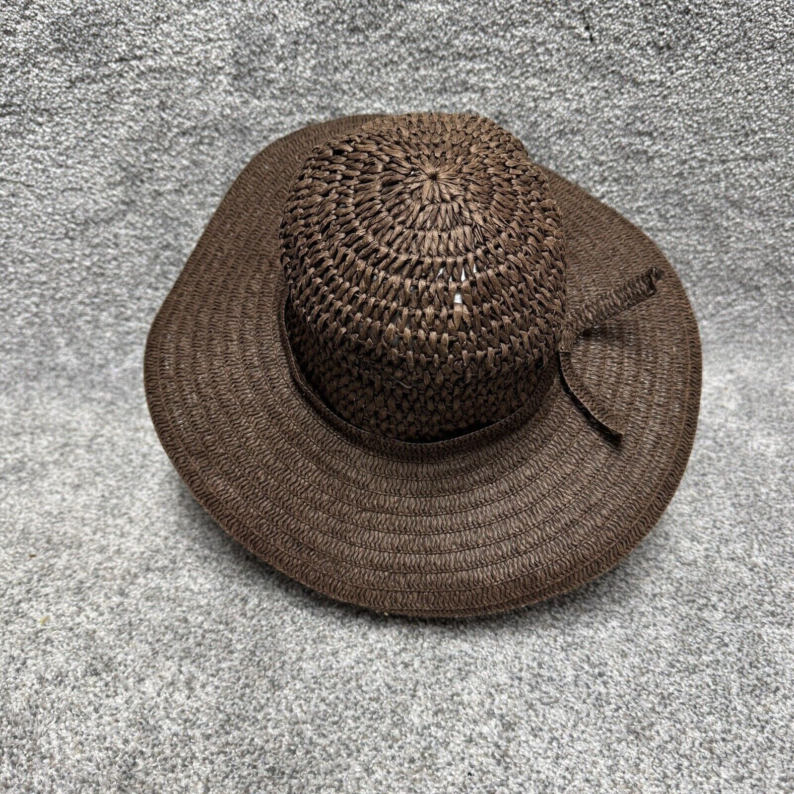 Route 66 Route 66 Y2K Straw Sun Hat Floppy Beach Road Trip Retro 70s Size ONE SIZE - 3 Thumbnail