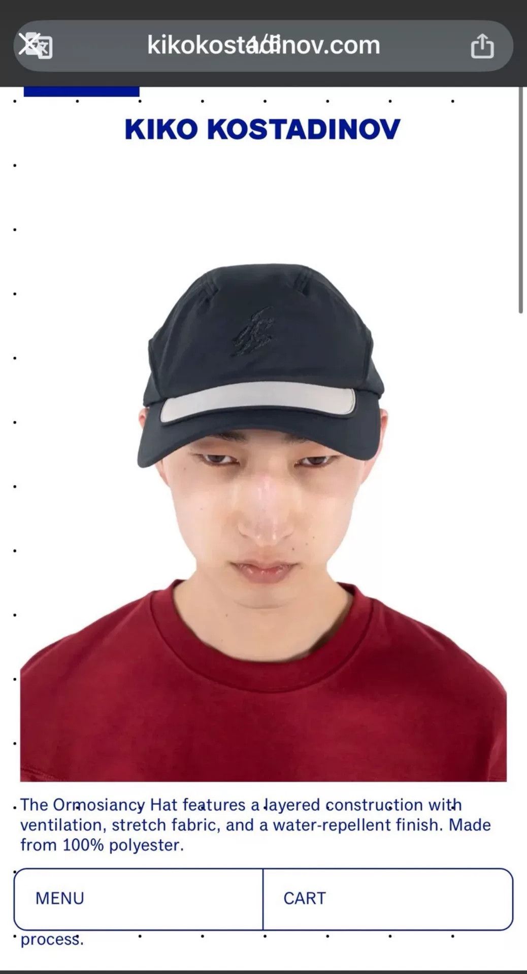 Kiko Kostadinov asics novalis ormosiancy hat kiko kostadinov Size ONE SIZE - 1 Thumbnail