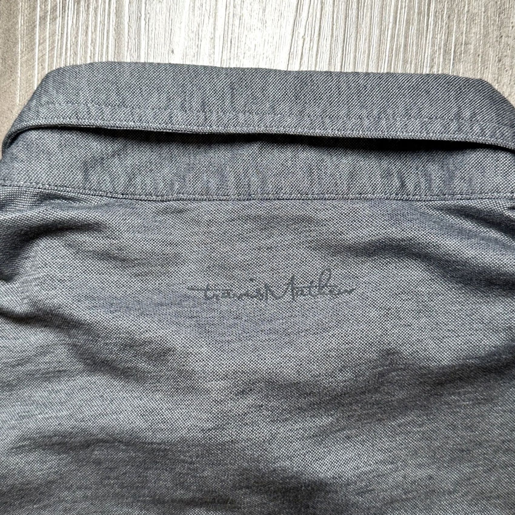 TravisMathew Travis Mathew Beach Buzz Striped Golf Polo XL Mens Gray Charcoal Size US XL / EU 56 / 4 - 5 Thumbnail