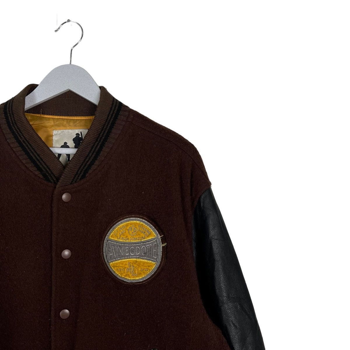 Japanese Brand 🔥 VINTAGE ANECDOTE VARSITY BOMBER JACKET Size US L / EU 52-54 / 3 - 8 Thumbnail