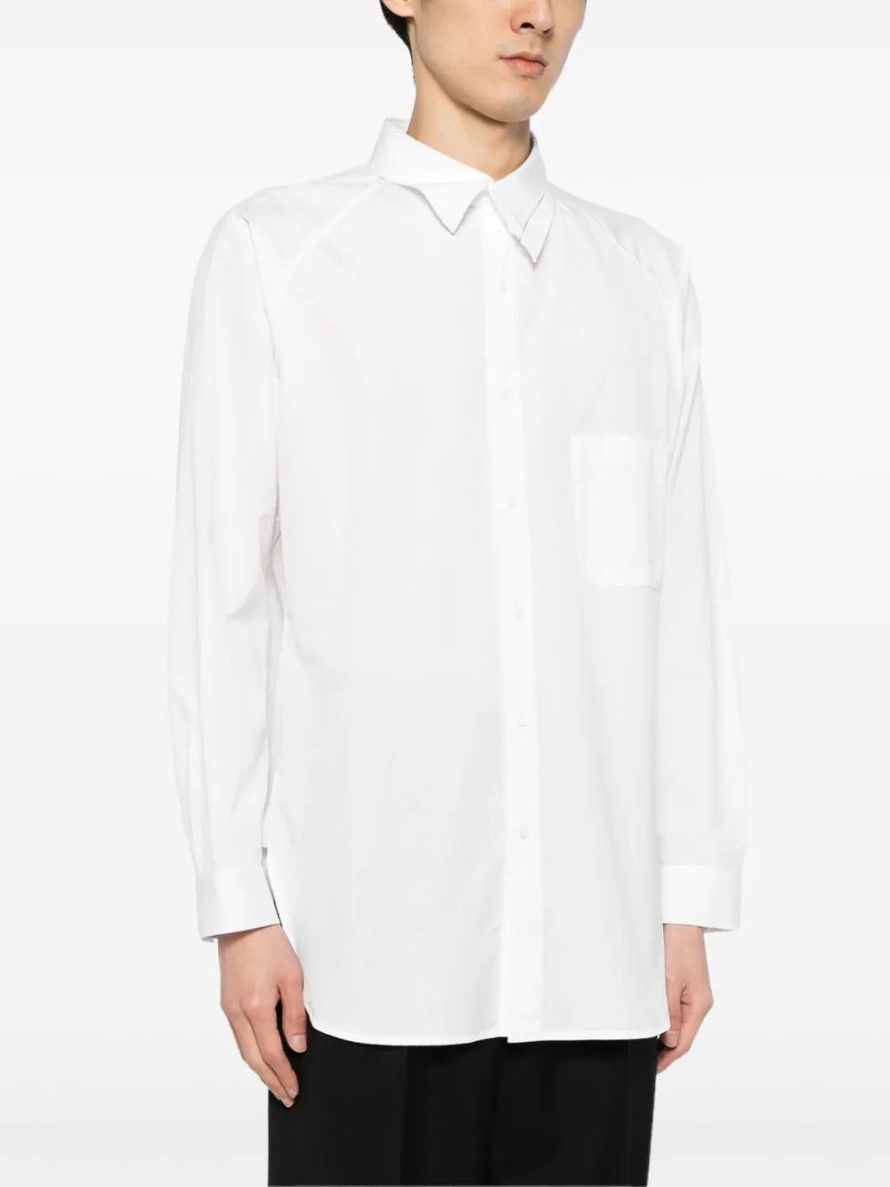 Yohji Yamamoto o1s1v1n0724 Button Shirts in White Size US M / EU 48-50 / 2 - 3 Thumbnail