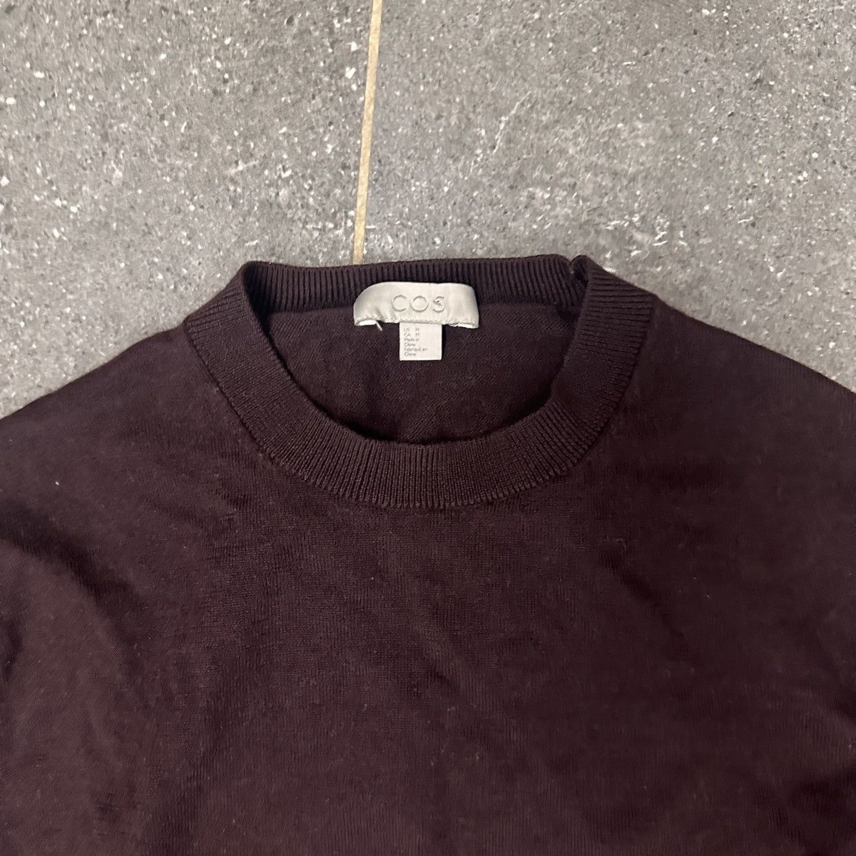 Cos Cos Maroon Wool Knit Pullover Size US M / EU 48-50 / 2 - 2 Thumbnail